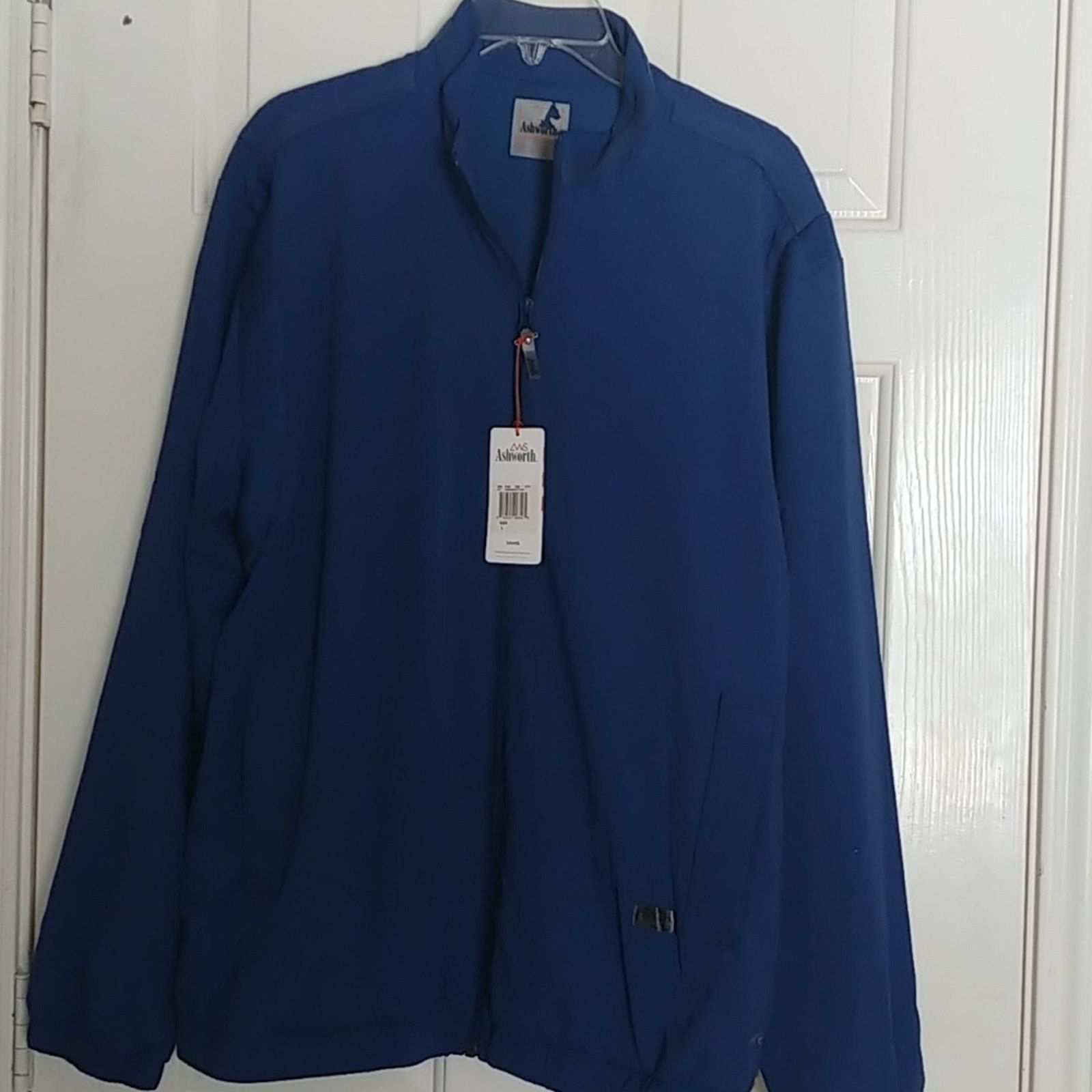 Ashworth Ashworth Lightweight Full Zip Lined Golf Jacket Large Blue Size US L / EU 52-54 / 3 - 2 Thumbnail