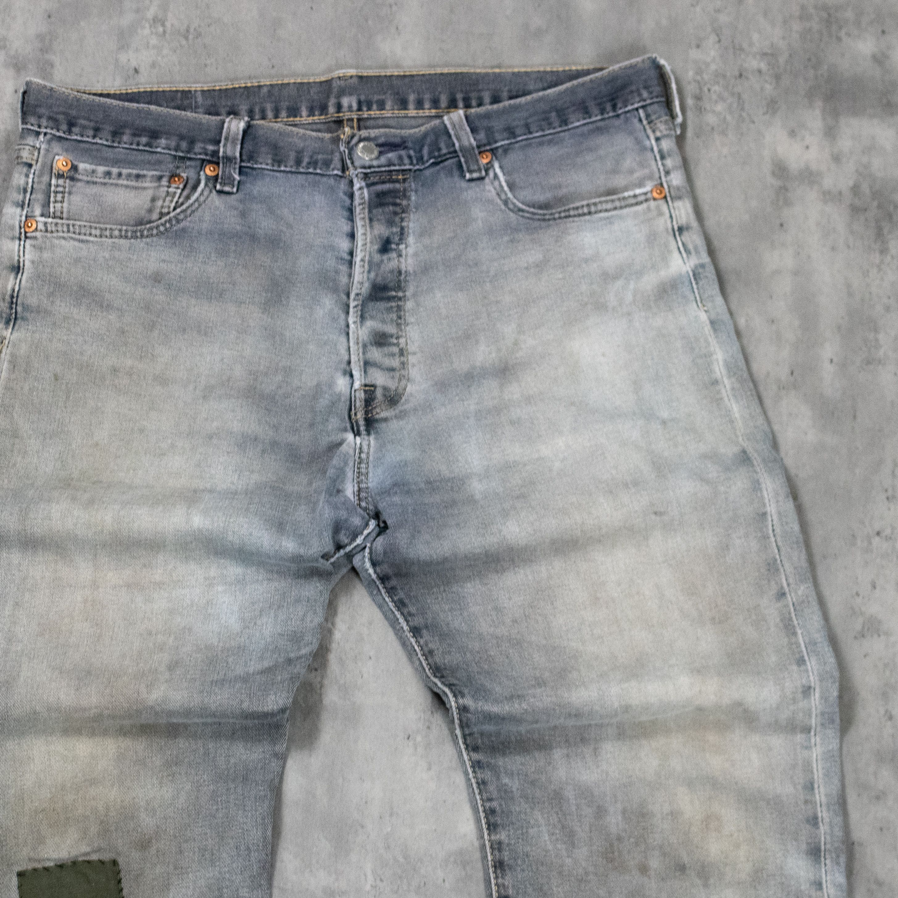 Levi's Vintage Clothing Y2K 2000's Levis 501 Overdyed Relax Straight Denim Pant's Size US 34 / EU 50 - 7 Thumbnail