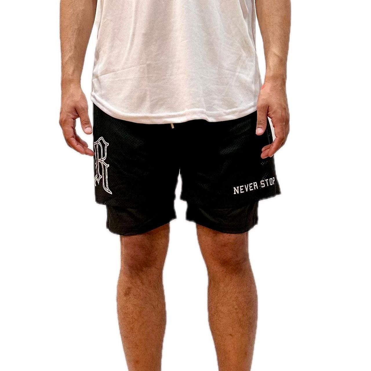 Other Black Mesh Compression Gym Shorts Size US 32 / EU 48 - 2 Thumbnail