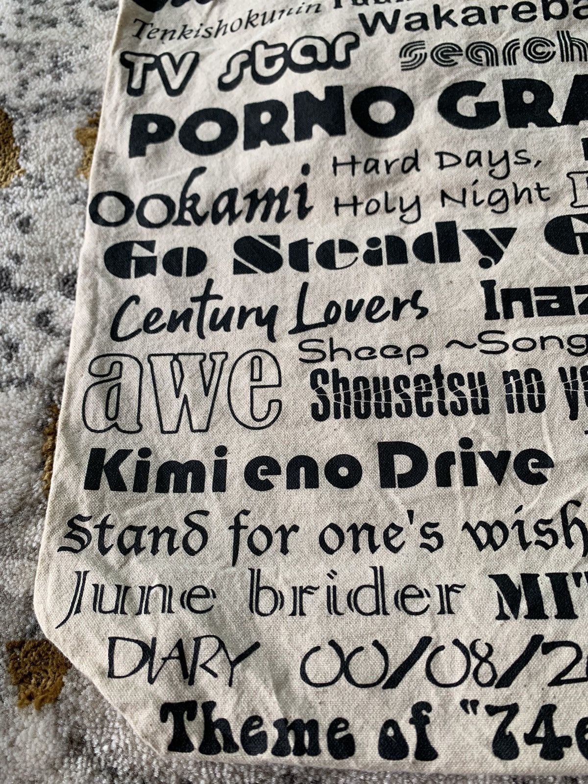 Japanese Brand Porno Graffitti Tote Bag Live Goods Size ONE SIZE - 7 Thumbnail