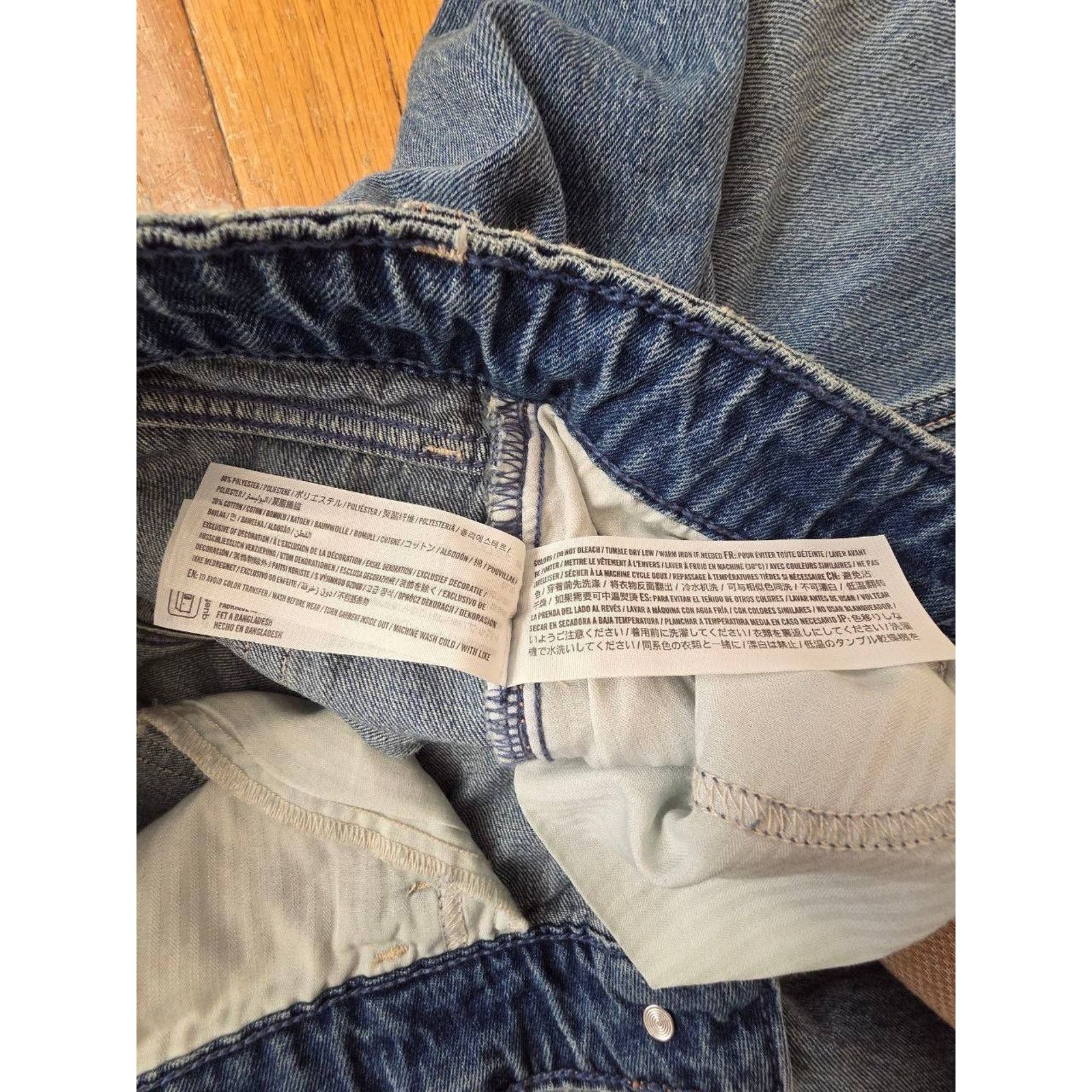 Hollister Hollister Wash Stretch Denim Wide leg Jean 25 W A001279 Size 25" / US 0 / IT 36 - 6 Thumbnail