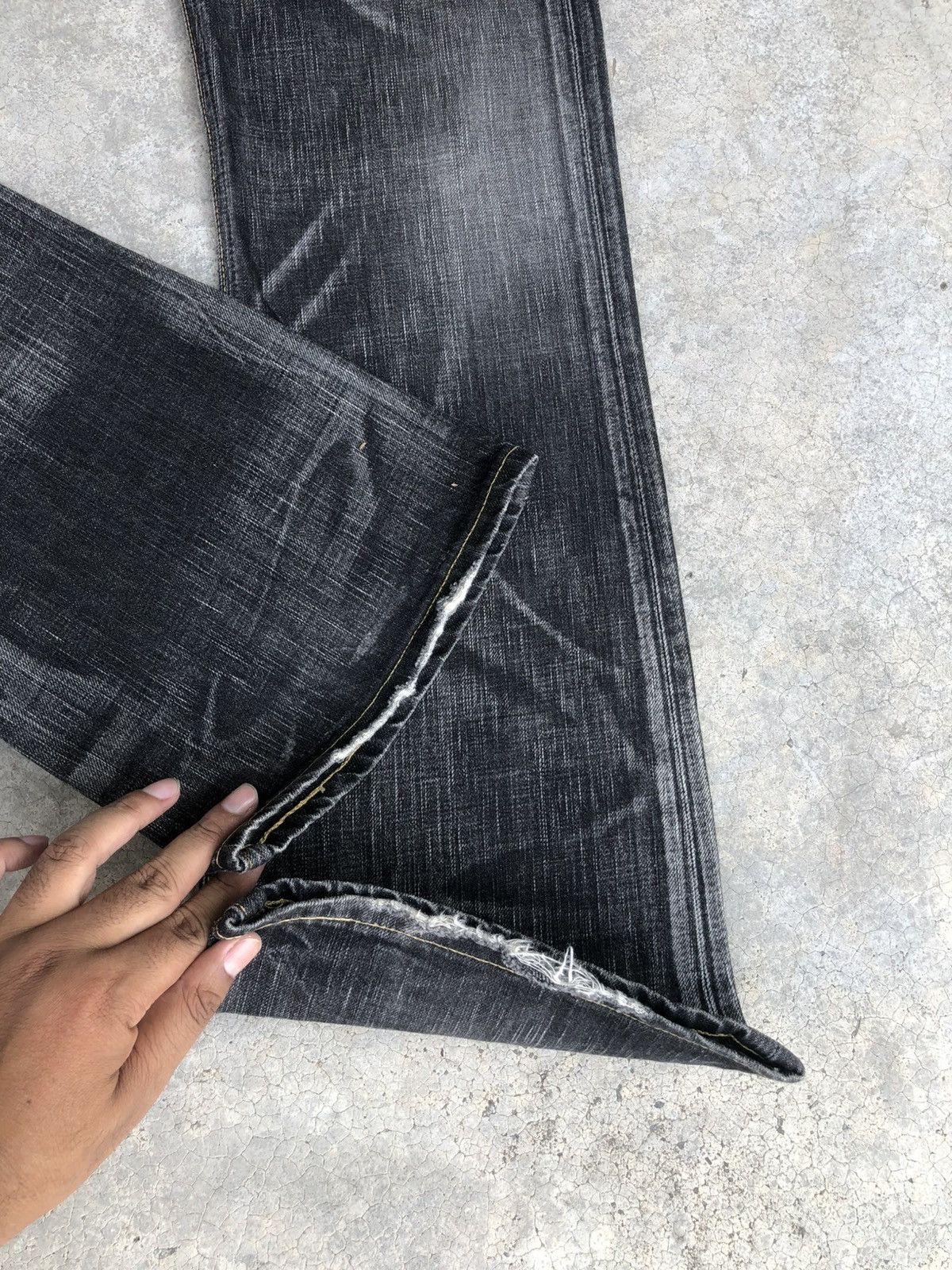 If Six Was Nine Edwin 503 Flared Jeans Distressed Jeans Size US 30 / EU 46 - 13 Thumbnail