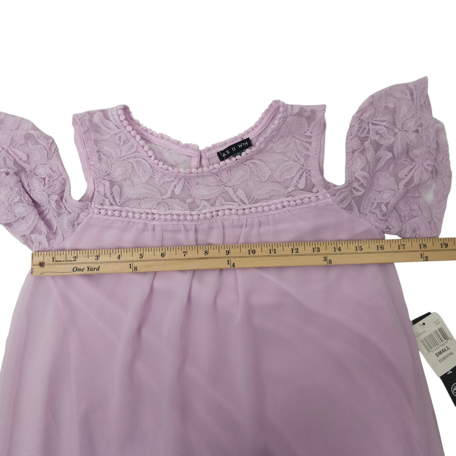 Other As U Wish Shift Dress S Lace Cold Shoulder Cottagecore Roman Size S / US 4 / IT 40 - 3 Thumbnail
