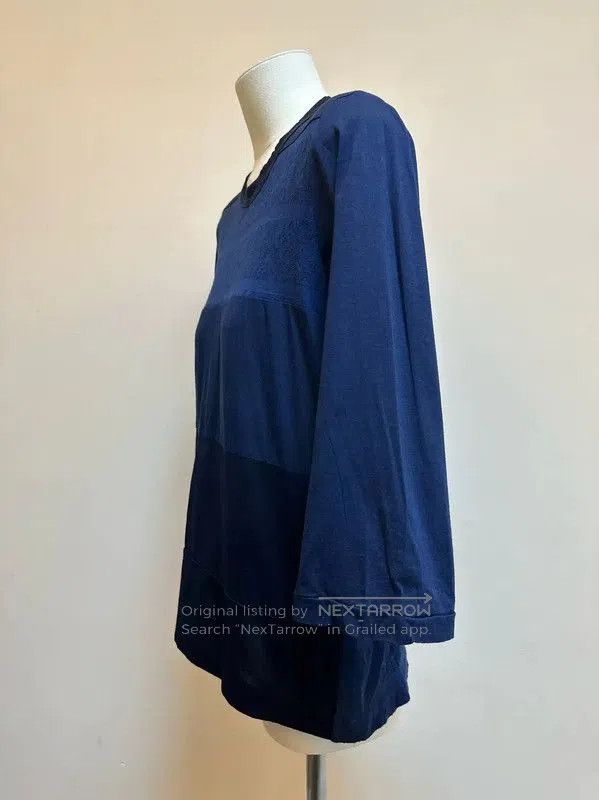 Comme des Garcons Comme des Garçons Blue Cotton Lace Long Sleeve Top . Size S / US 4 / IT 40 - 2 Thumbnail