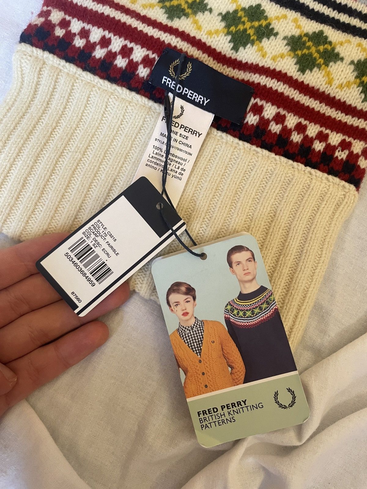 Fred Perry Fred Perry Knit Scarf Size ONE SIZE - 3 Thumbnail