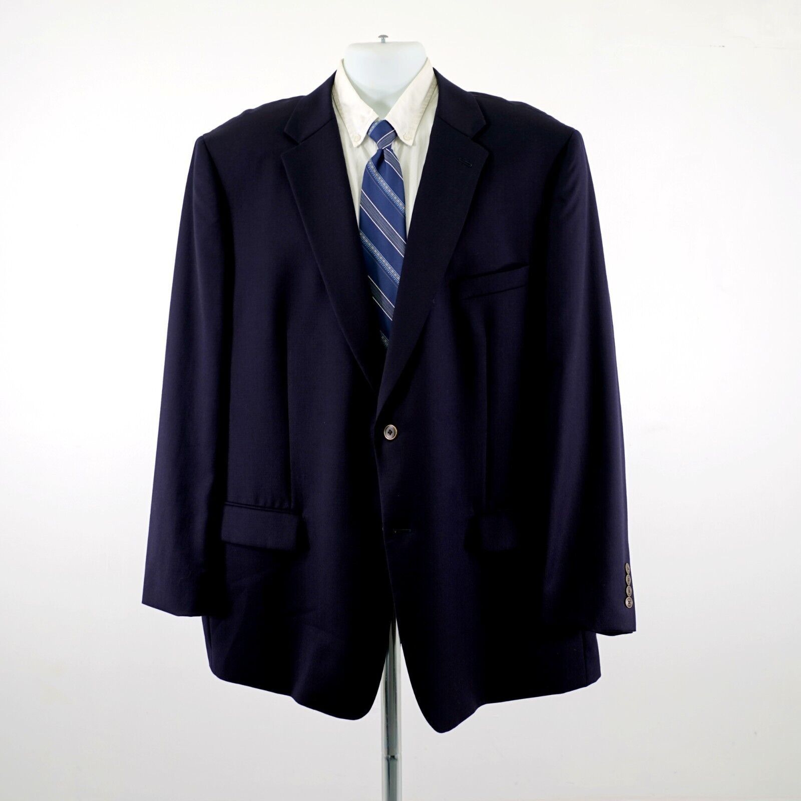 Joseph & Feiss Joseph & Feiss Gold Blue Wool 48L Or Slim 50L 2 Button Suit Size 48L - 5 Thumbnail