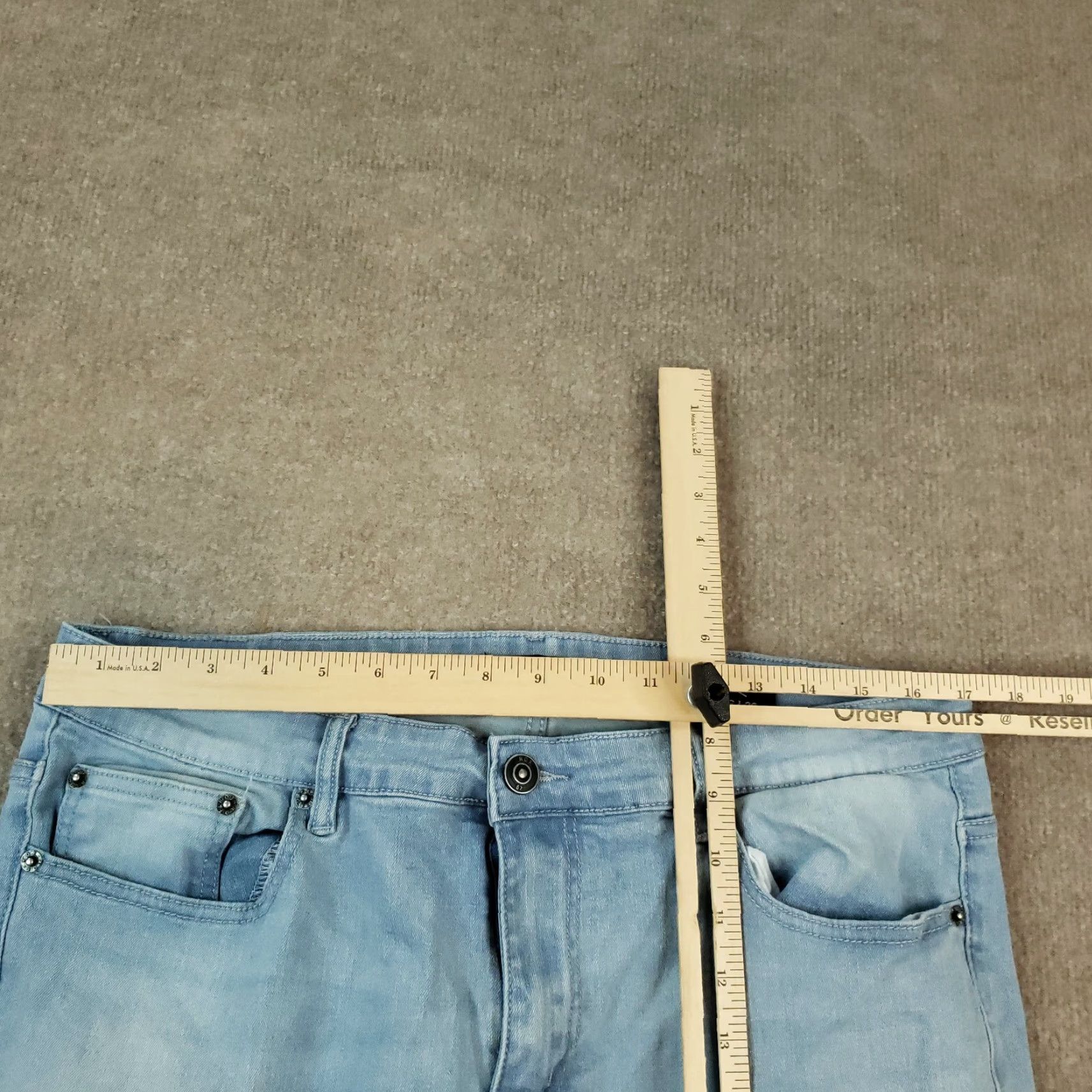 Ring Of Fire Ring of Fire Jeans Mens Size 34x28 Blue Denim Slim Fit Straight Casual Stretch Jeans Size US 34 / EU 50 - 4 Thumbnail