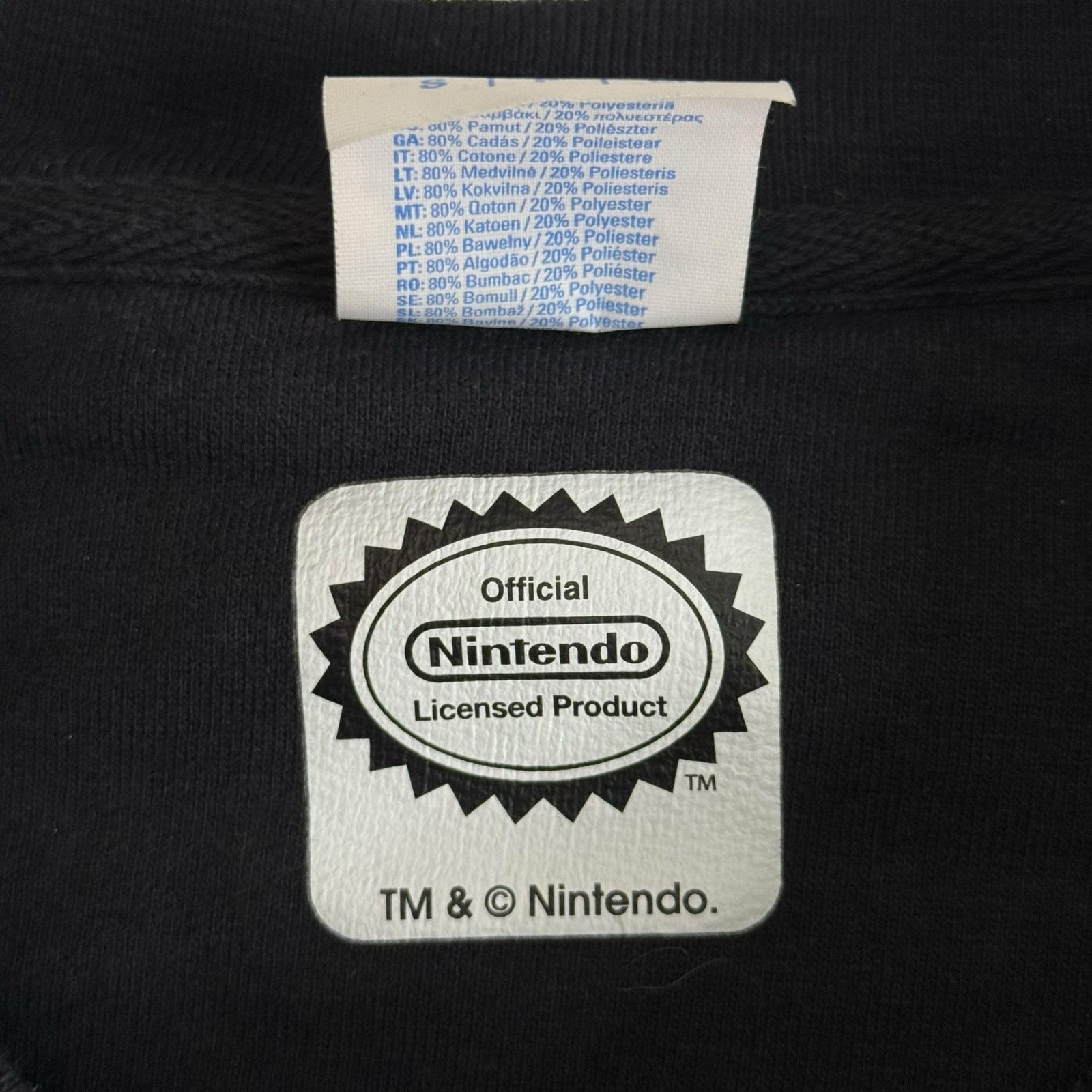 Nintendo Super Mario Bros Sweatshirt Since 1985 Black Nintendo Small Size US S / EU 44-46 / 1 - 5 Thumbnail