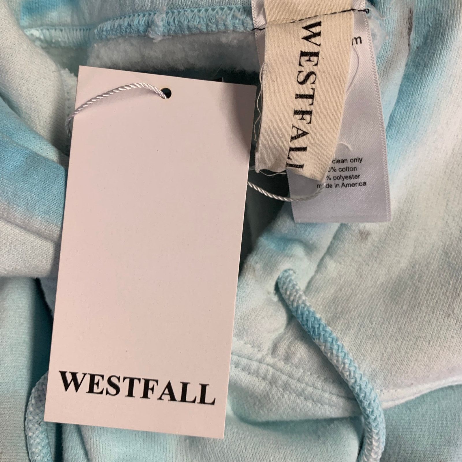 Other WESTFALL Melting Snoopy Blue Dyed Cotton Hoodie Sweatshirt Size US XL / EU 56 / 4 - 5 Thumbnail