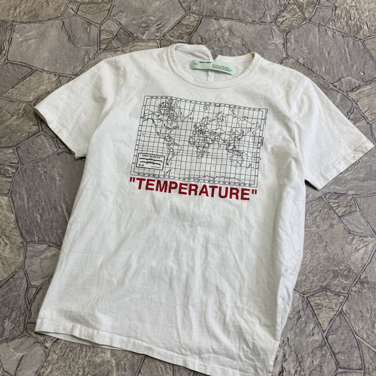 Off-White Off White Logo T-Shirt “Temperature” / Black Size US M / EU 48-50 / 2 - 5 Thumbnail