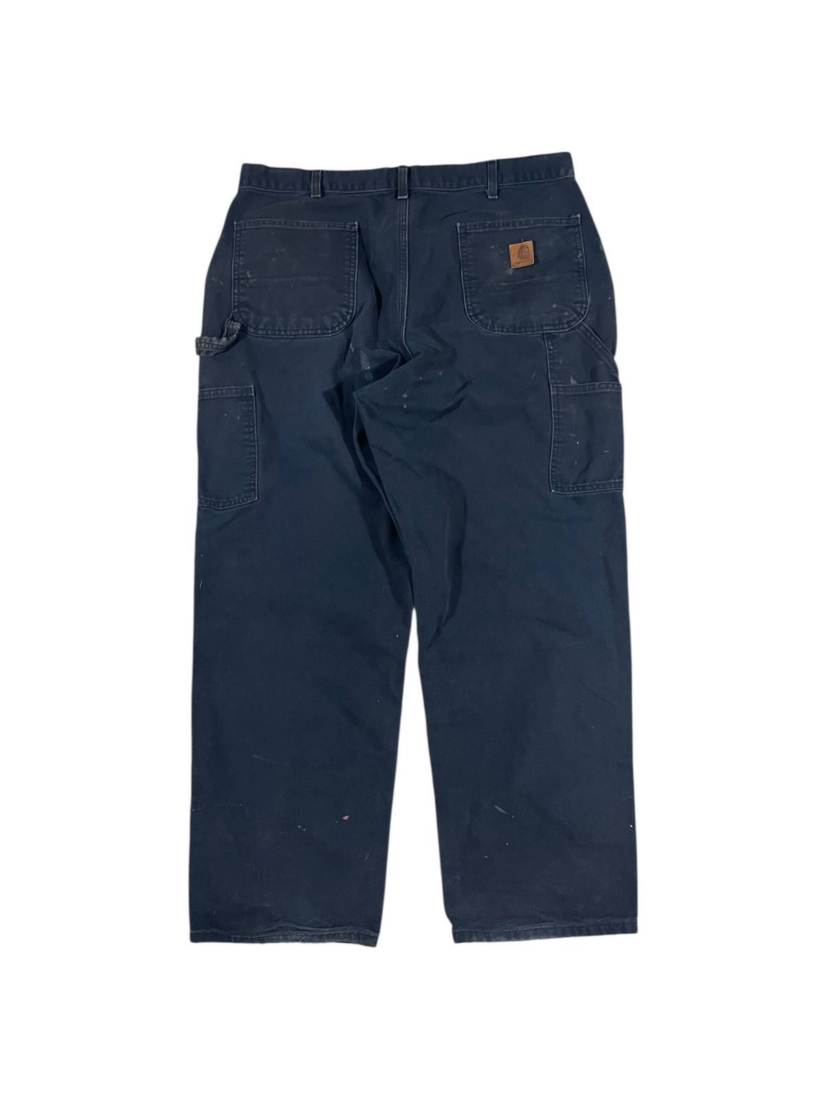 Carhartt Carhartt B11 MDT Work Pants Faded Painted Navy Blue Size US 37 - 2 Thumbnail