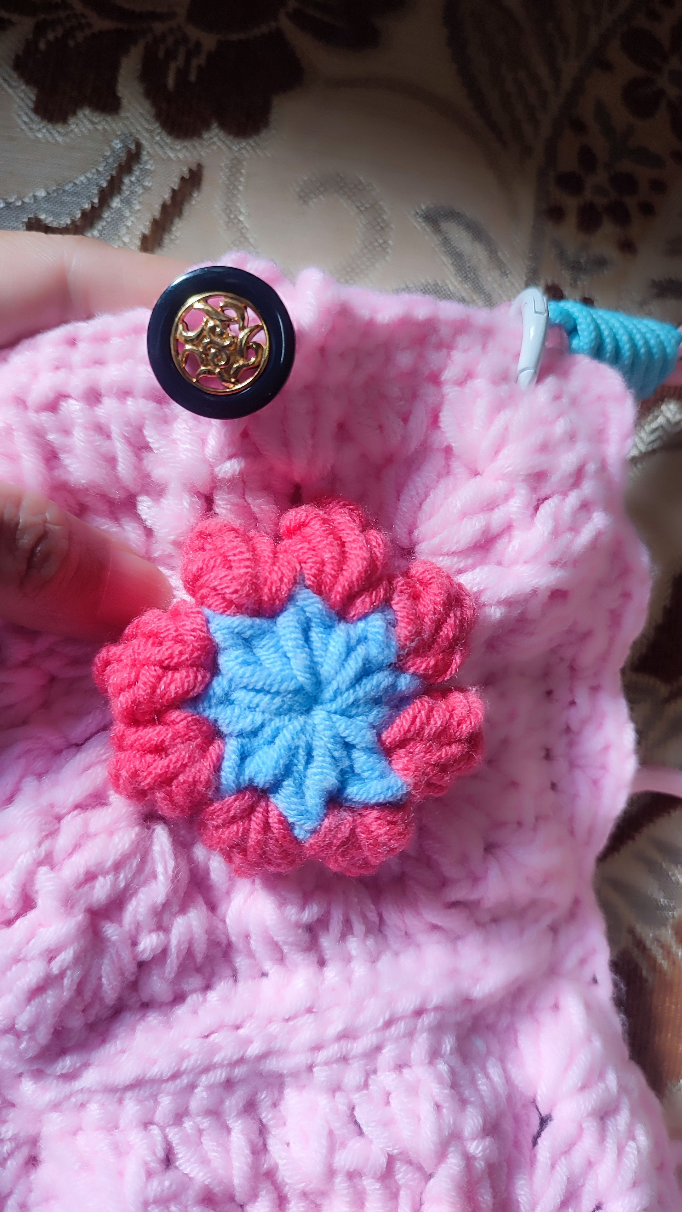 Handmade FloweCross body phone crochet handmade Granny Square Size ONE SIZE - 5 Thumbnail