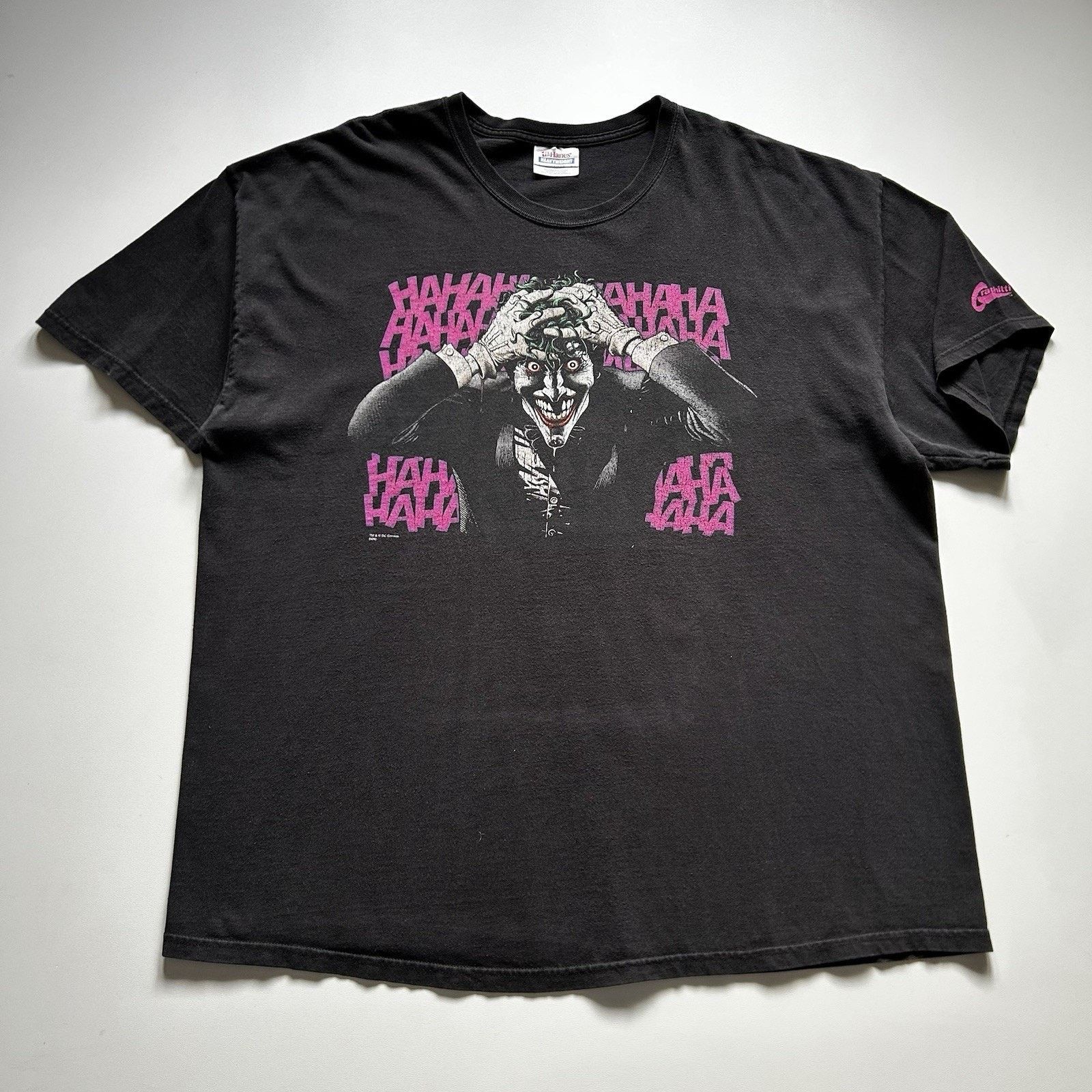 DC Comics Vintage The Joker T-Shirt 2XL Y2K Graphitti DC Comics Faded Size US XXL / EU 58 / 5 - 1 Thumbnail