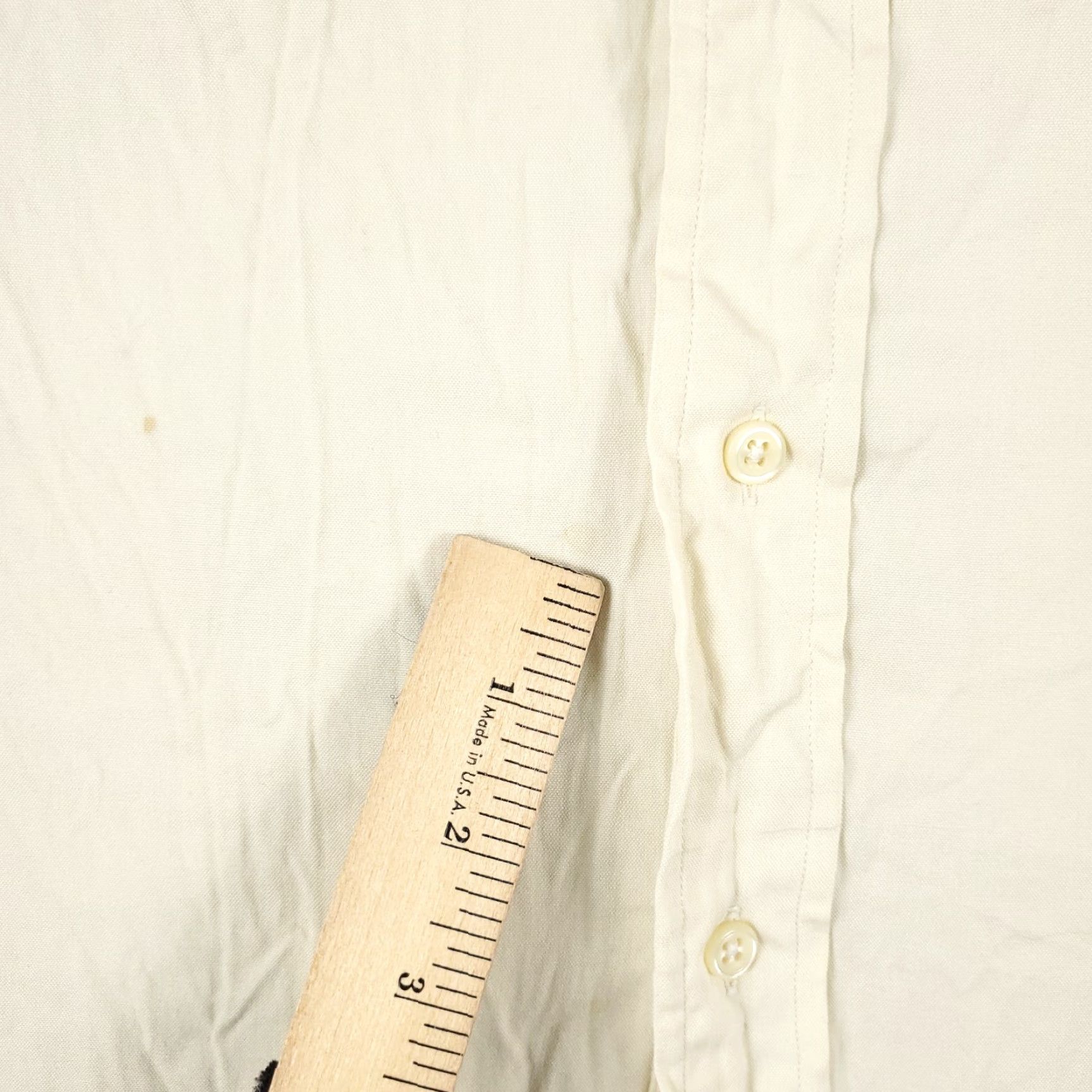 Ralph Lauren Ralph Lauren Dress Shirt Mens 17 Yellow Long Sleeve Button-Down Regular Fit Size 46R - 4 Thumbnail