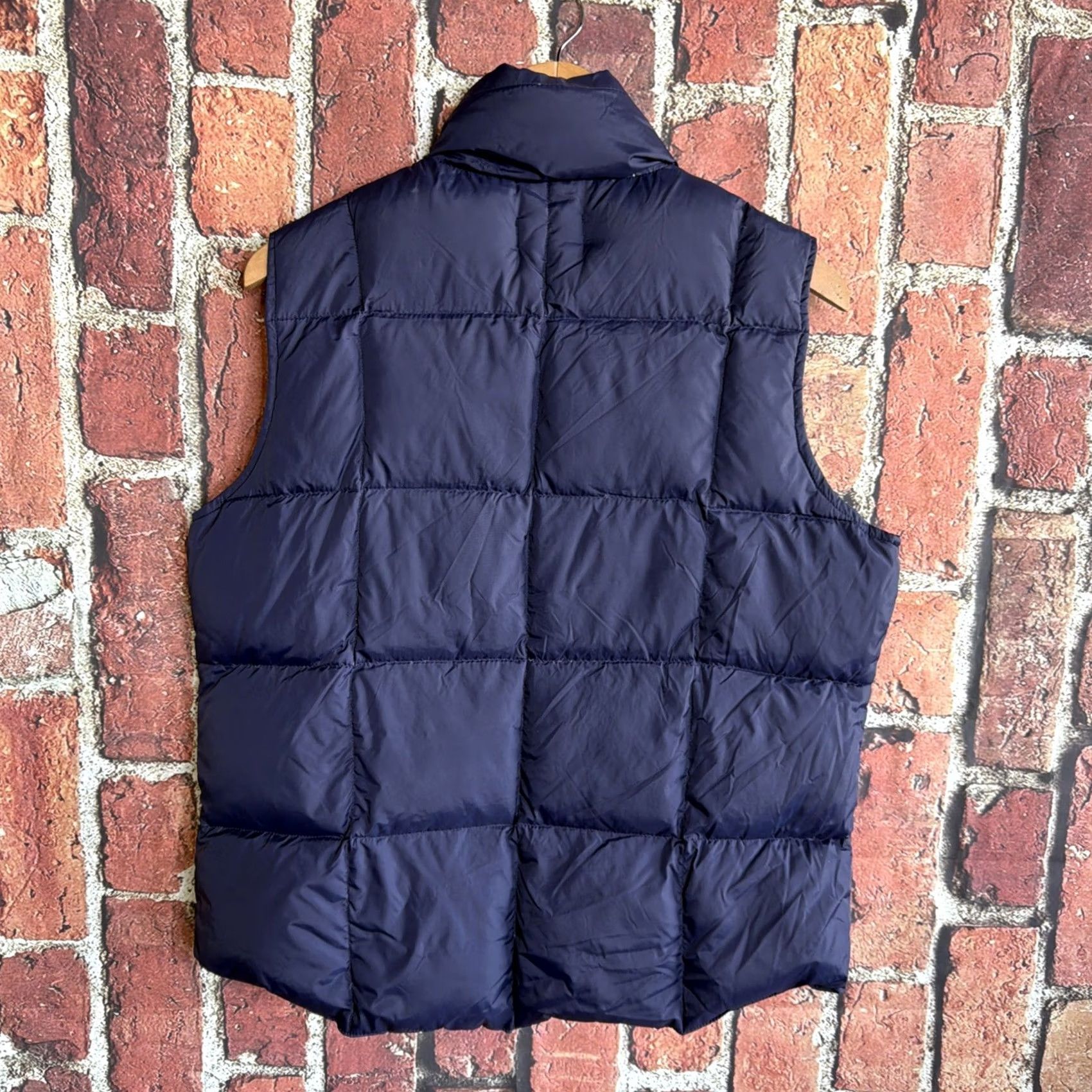 Lands' End Lands' End Puffer Vest Women M Blue Reversible Down Outdoor Vest Short Sleeveless 90s Nature Retro Ski Hiking Camp Trail Size M / US 6-8 / IT 42-44 - 3 Thumbnail