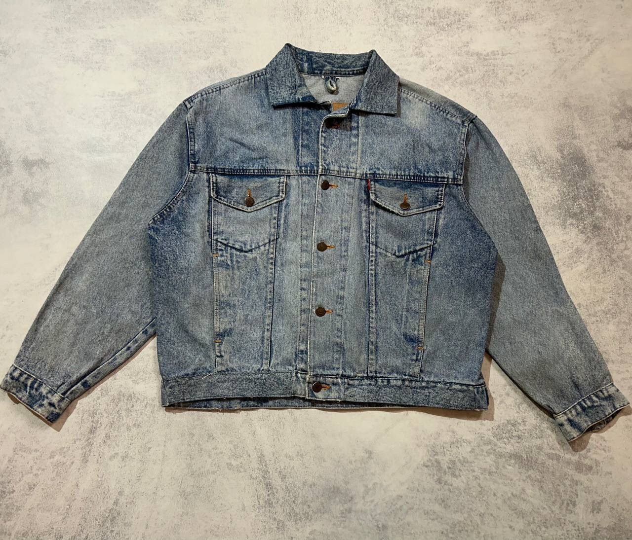Levi's Vintage Levi’s 70506 Acid Wash Denim Trucker Jacket Size US XL / EU 56 / 4 - 1 Thumbnail