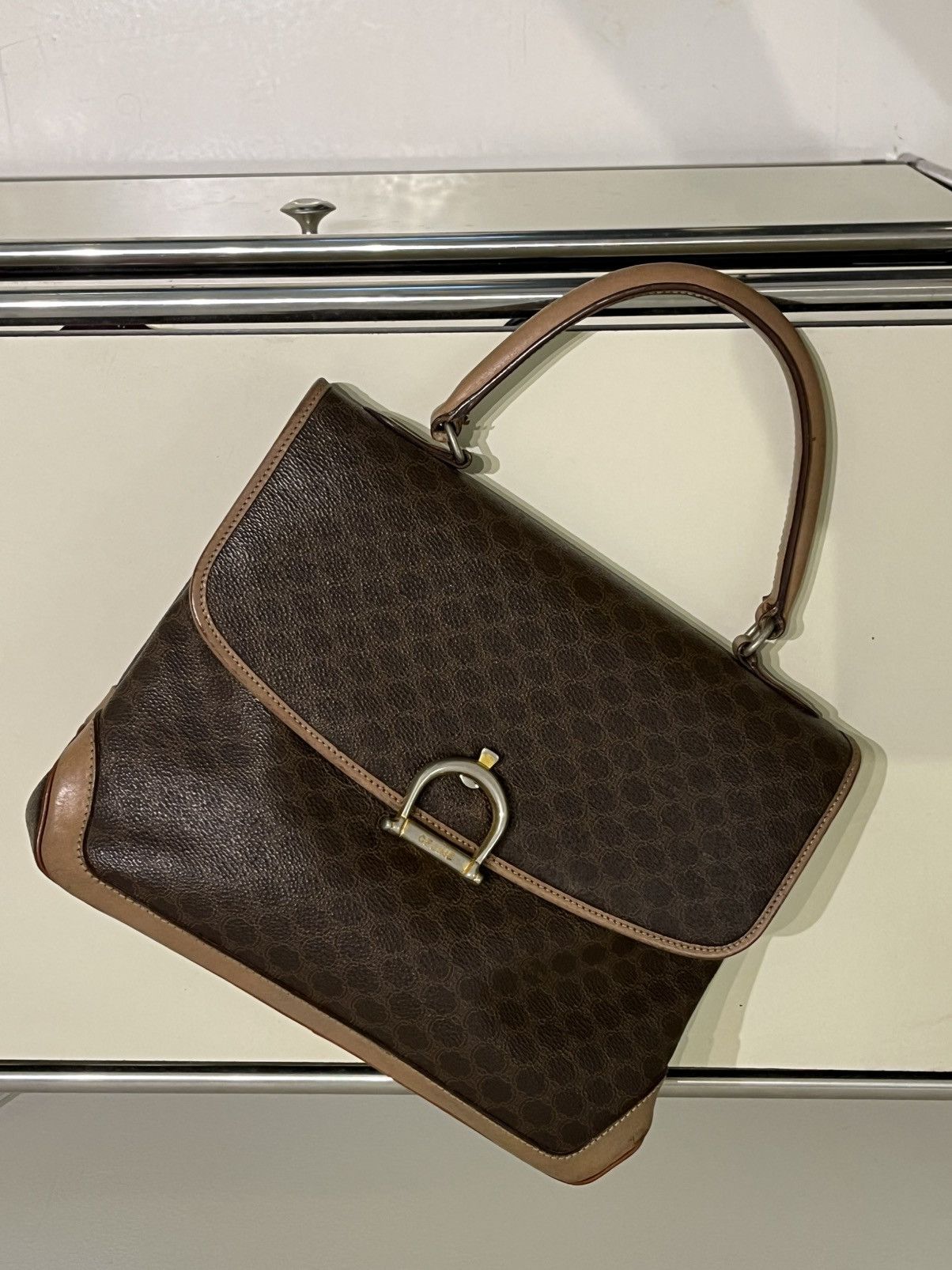 Celine CELINE KELLY BAG MACADAM Size ONE SIZE - 2 Thumbnail