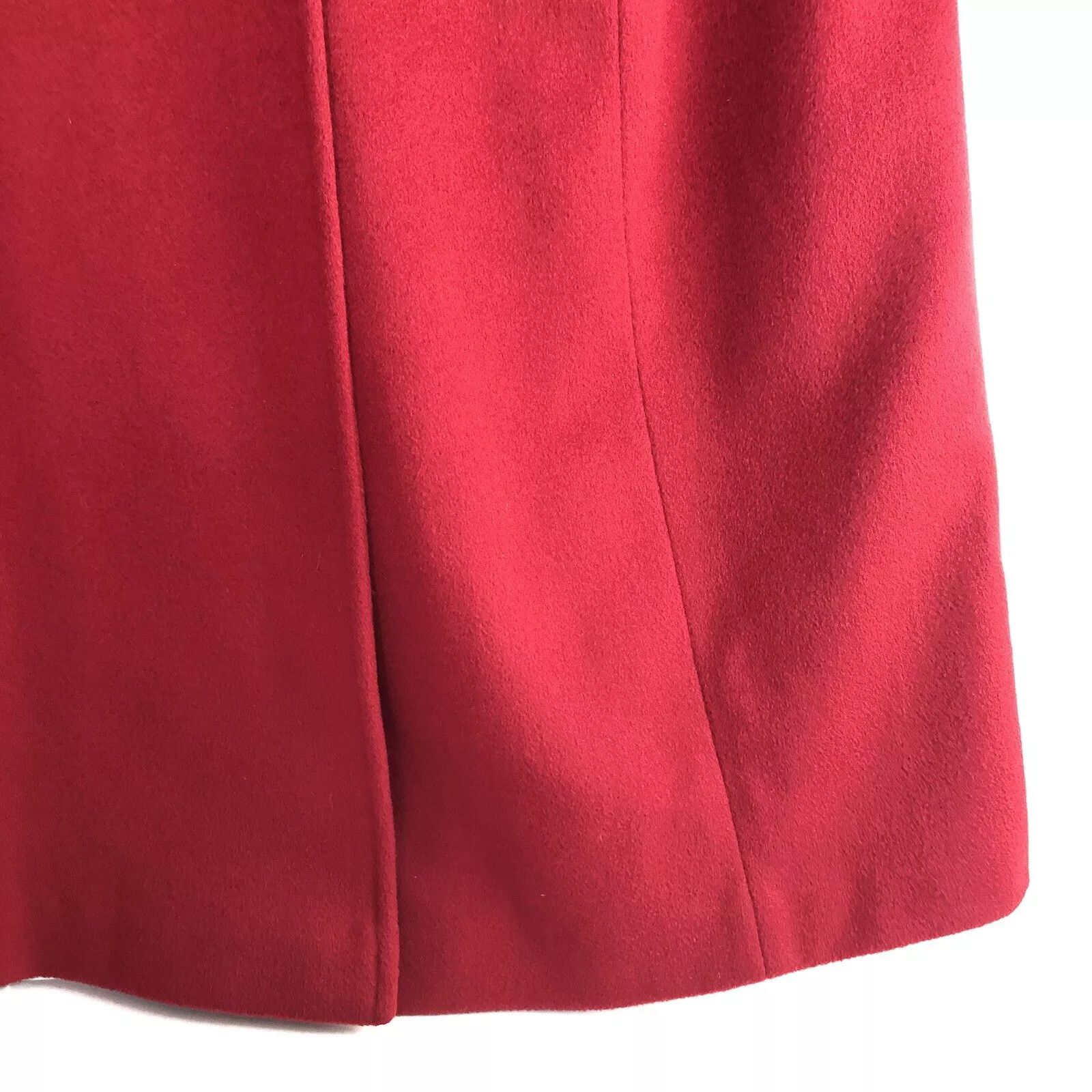 Other Vtg ALORNA Pure Wool Red Pea Coat Petite Double Breasted Size XS / US 0-2 / IT 36-38 - 5 Thumbnail