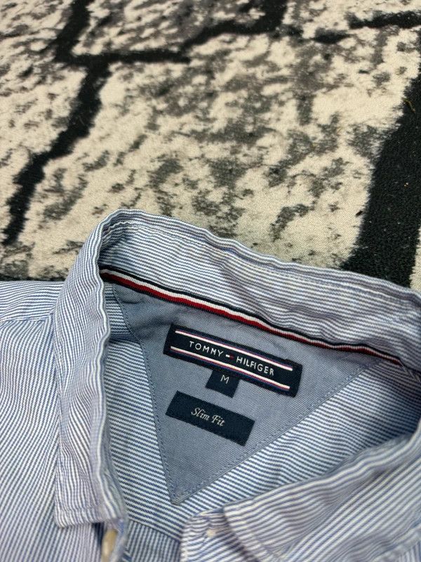 Tommy Hilfiger Tommy Hilfiger blue striped shirt with logo M Size US M / EU 48-50 / 2 - 5 Thumbnail