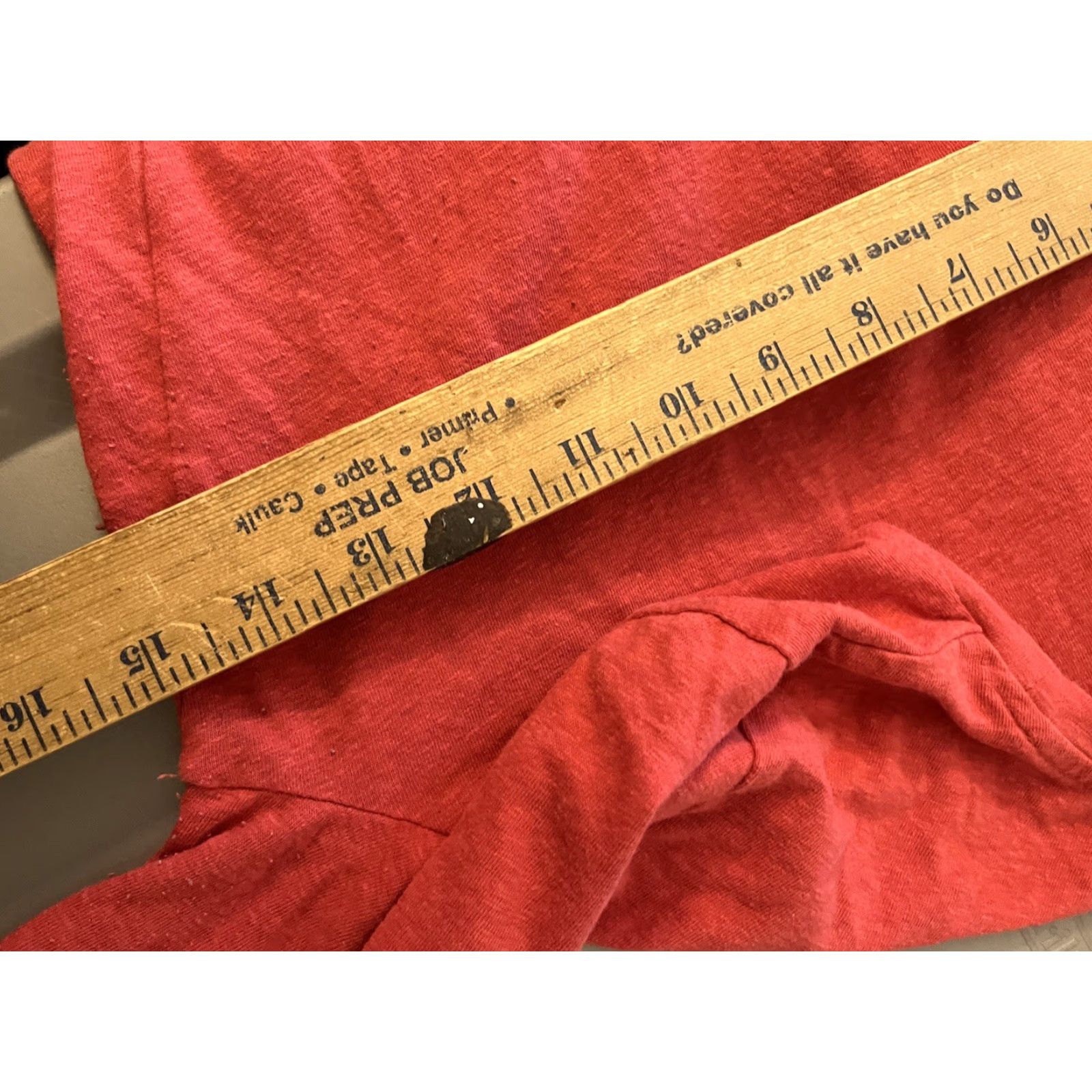 J.Crew J. Crew Mercantile Shirt Women's S Red Crew Neck Pocket Long Sleeve Tee Top Size S / US 4 / IT 40 - 4 Thumbnail