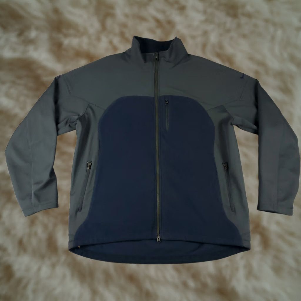 Nike Nike Jacket Mens 2XL Blue Gray Fleece Vintage Full Zip Up Jacket Size US XXL / EU 58 / 5 - 1 Thumbnail