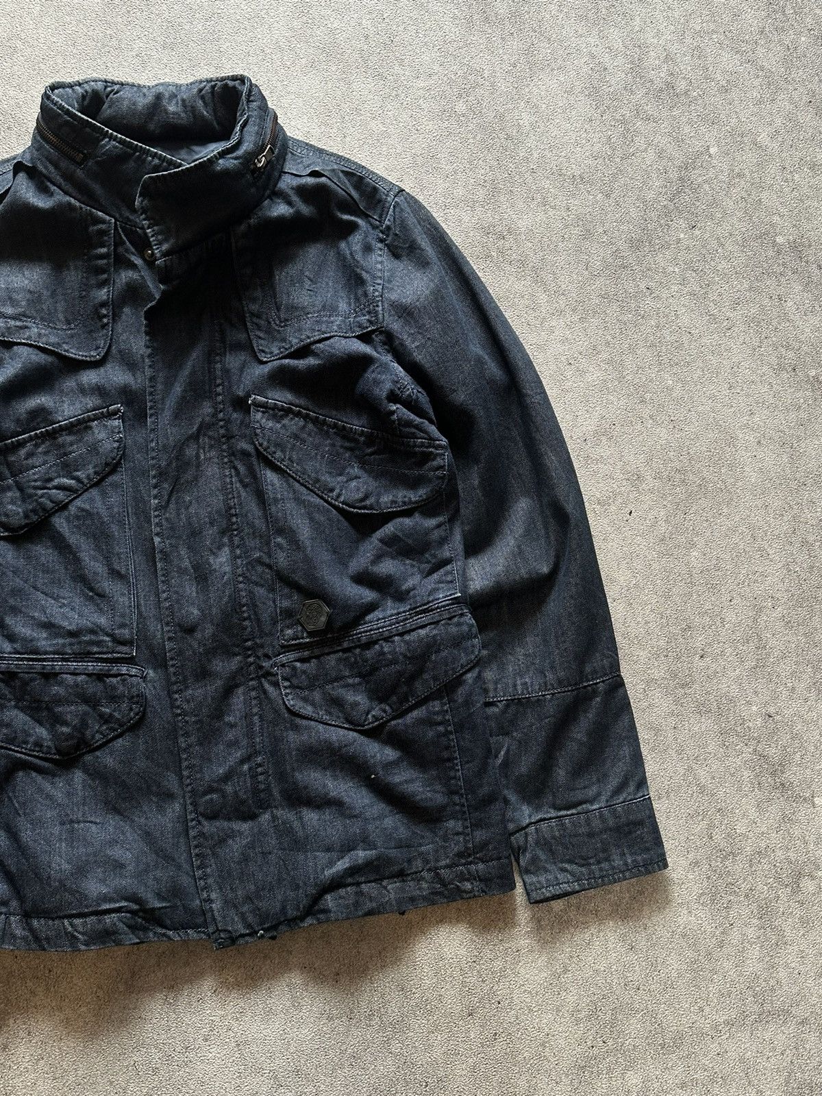 Hysteric Glamour 2000s H&T by Hysteric Glamour M65 Style Denim Jacket Size US M / EU 48-50 / 2 - 3 Thumbnail