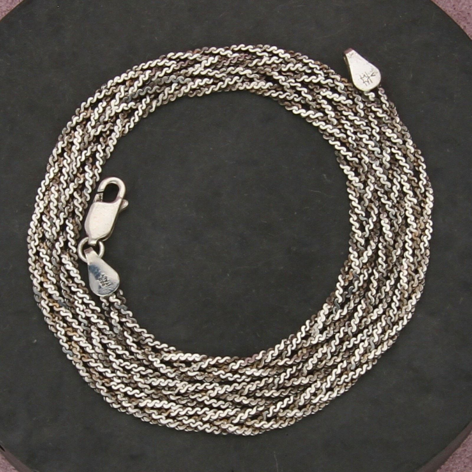 Sterling Silver sterling silver 4mm woven serpentine chain necklace 18in Size ONE SIZE - 3 Thumbnail