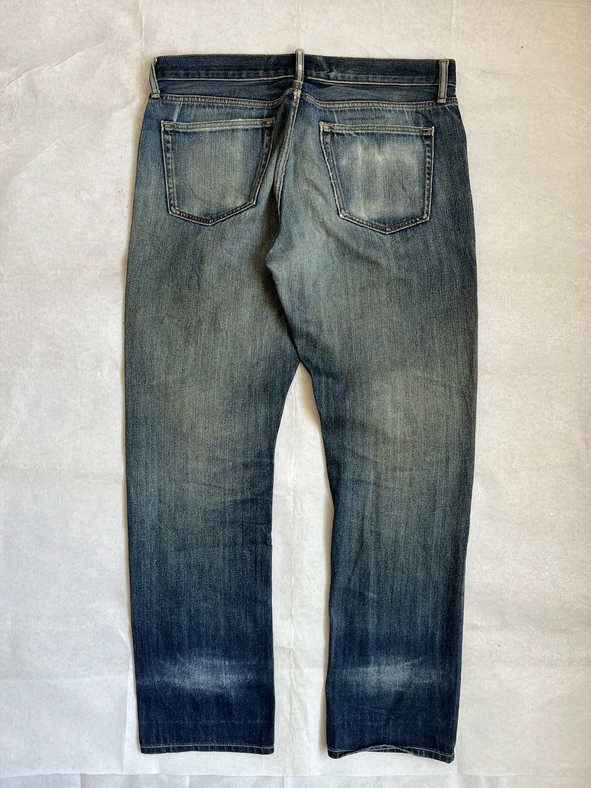 Uniqlo Uniqlo Regular Straight distressed and aging denim Size US 38 / EU 54 - 9 Thumbnail