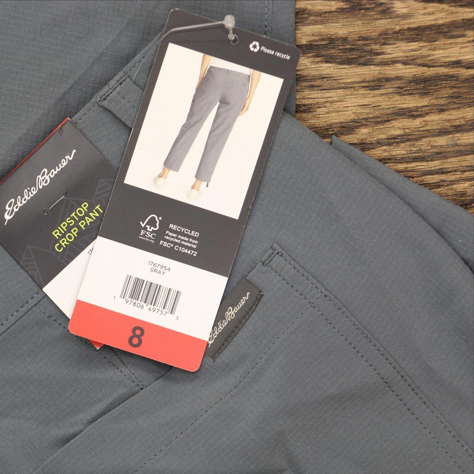 Eddie Bauer NWT Eddie Bauer Capri Pants Pocket Ripstop 1767954 8 Gray Size 30" / US 8 / IT 44 - 4 Thumbnail