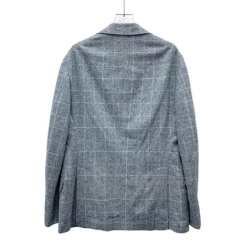 Brunello Cucinelli Brunello Cucinelli Light blue checkered silk collar single Size M / US 6-8 / IT 42-44 - 2 Thumbnail