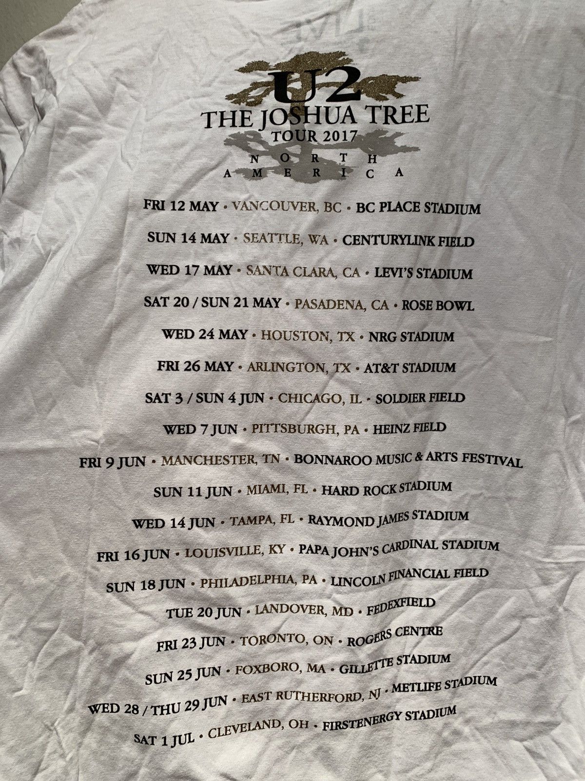 Band Tees *RARE* U2 Joshua Tree Tour Band T-Shirt Size US L / EU 52-54 / 3 - 5 Thumbnail