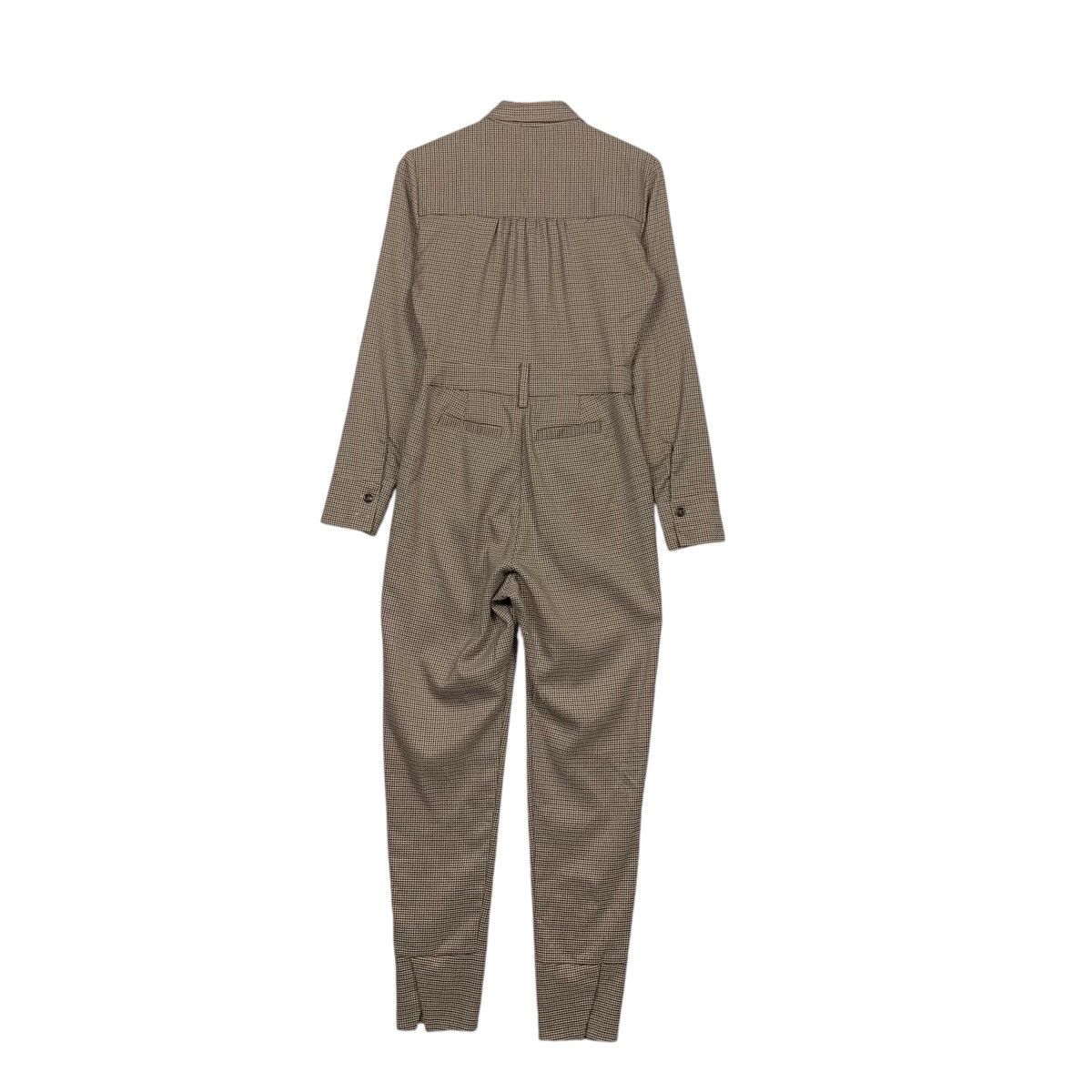 Japanese Brand LIBJOIE Houndstooth Pattern Jumpsuit Coverall #2867-C129 Size 28" / US 6 / IT 42 - 12 Thumbnail