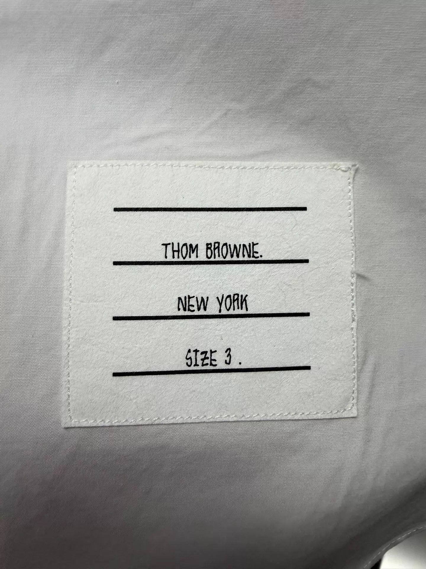 Thom Browne Thom Browne Classic 3-Color Placket Poplin Shirt Size US L / EU 52-54 / 3 - 4 Thumbnail
