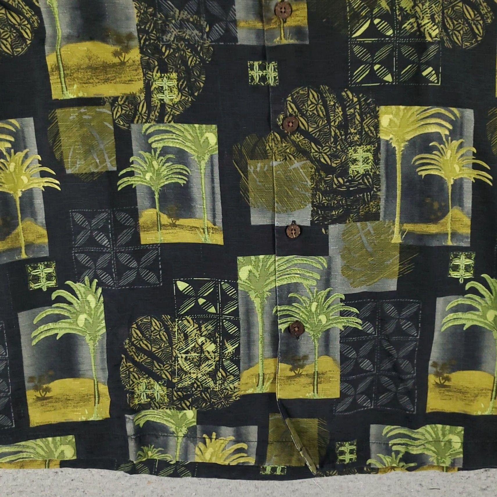 Tommy Bahama Tommy Bahama Shirt Mens XL Black Silk Hawaiian Button Up Short Sleeve Shirt Size US XL / EU 56 / 4 - 3 Thumbnail