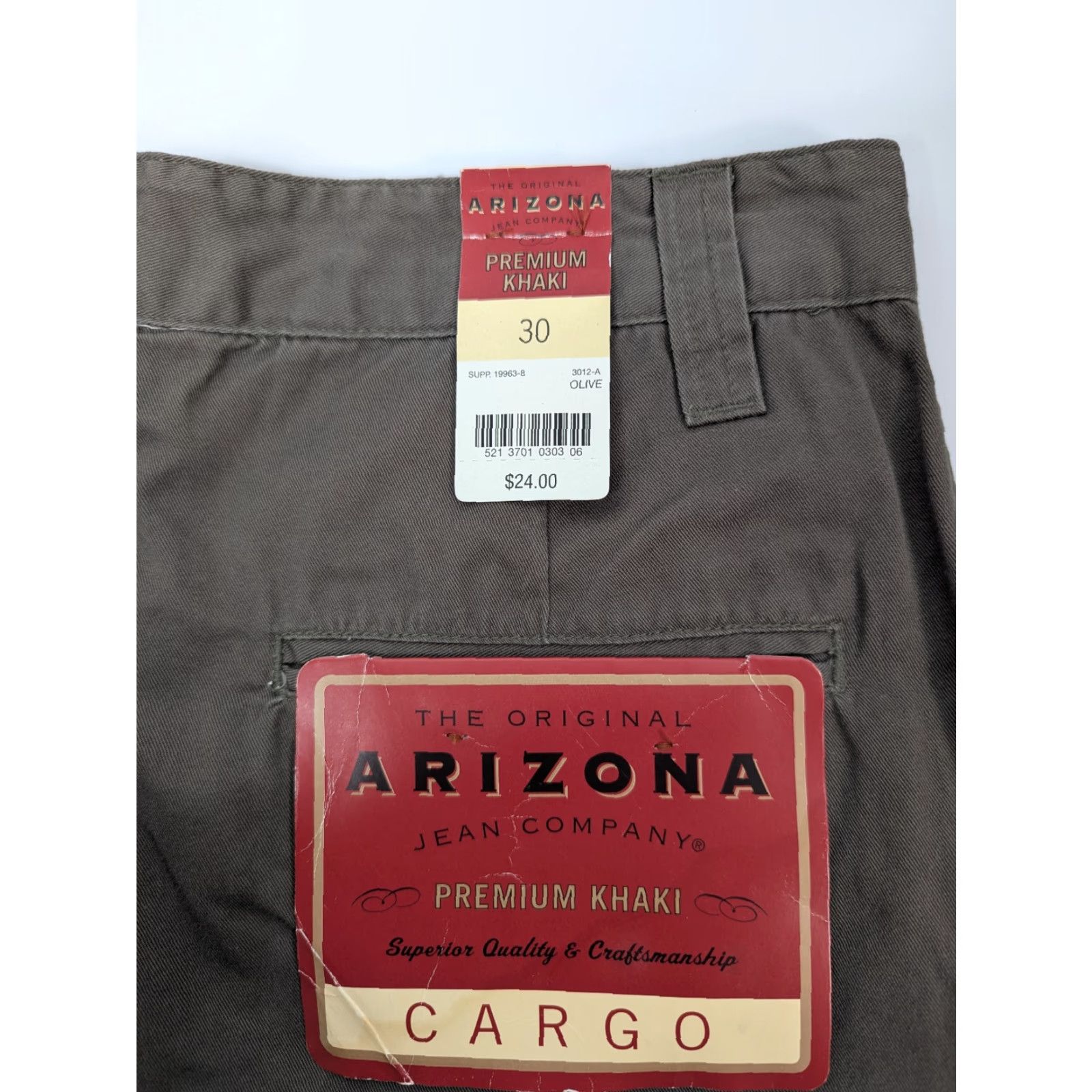 Vintage VINTAGE Arizona Jeans NWT Olive Khaki Cargo Shorts Mens 30 Cargo Pocket Classic 90s Outdoor Retro Y2K Denim Cotton Summer Fall Spring Winter Olivе Size US 30 / EU 46 - 2 Thumbnail