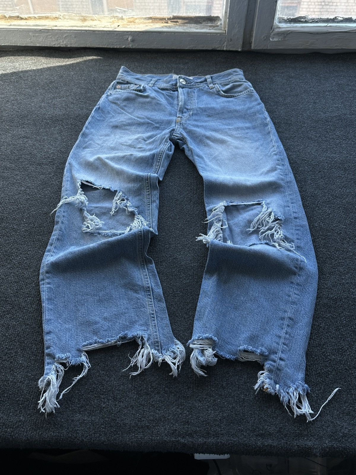 Free People 🚨 FREE PEOPLE WE THE FREE AVANT GARDE GOTHIC WOMEN JEANS Size 25" / US 0 / IT 36 - 1 Thumbnail