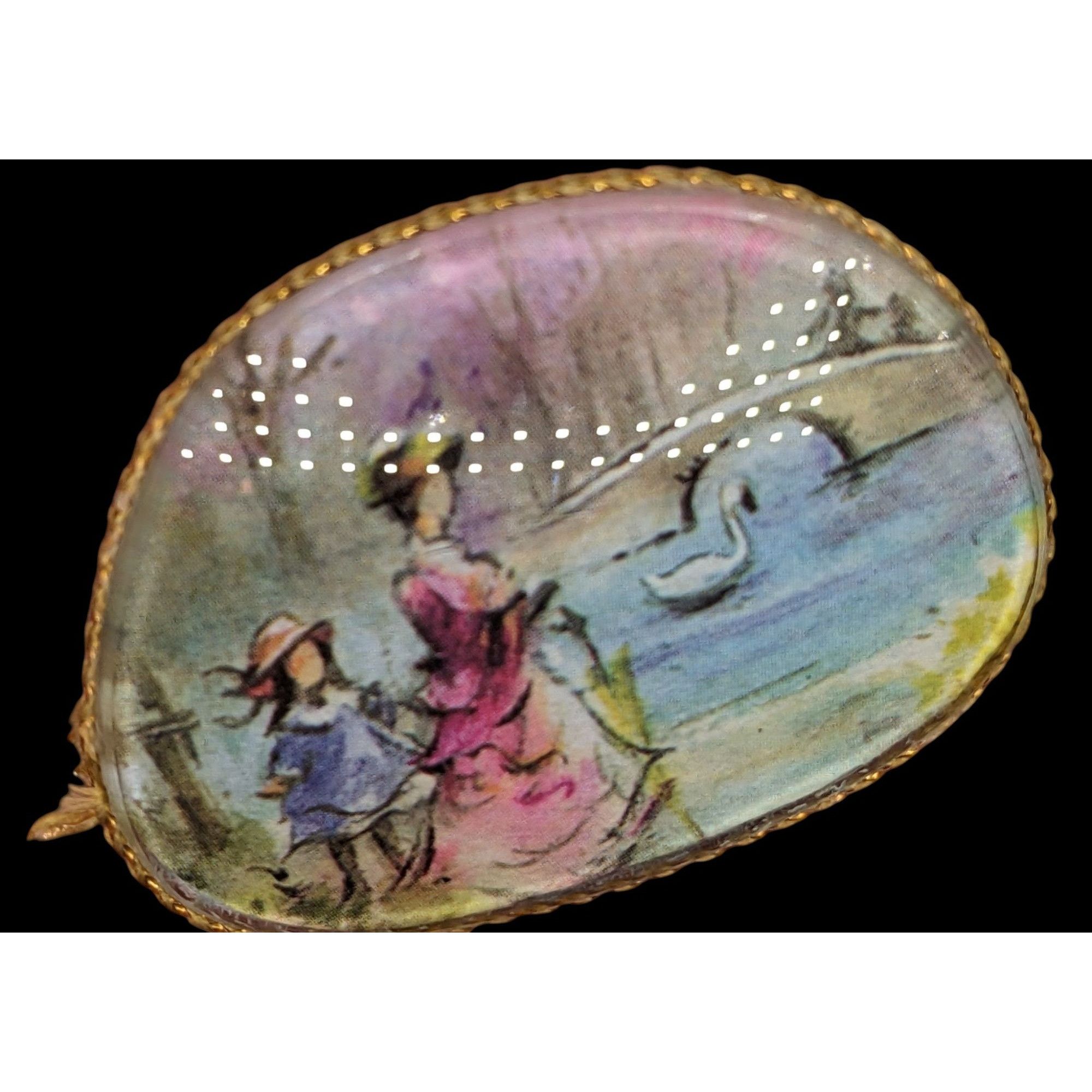Handmade Handmade Victorian Style Upcycled Glasses Lens Brooch With P Size ONE SIZE - 2 Thumbnail