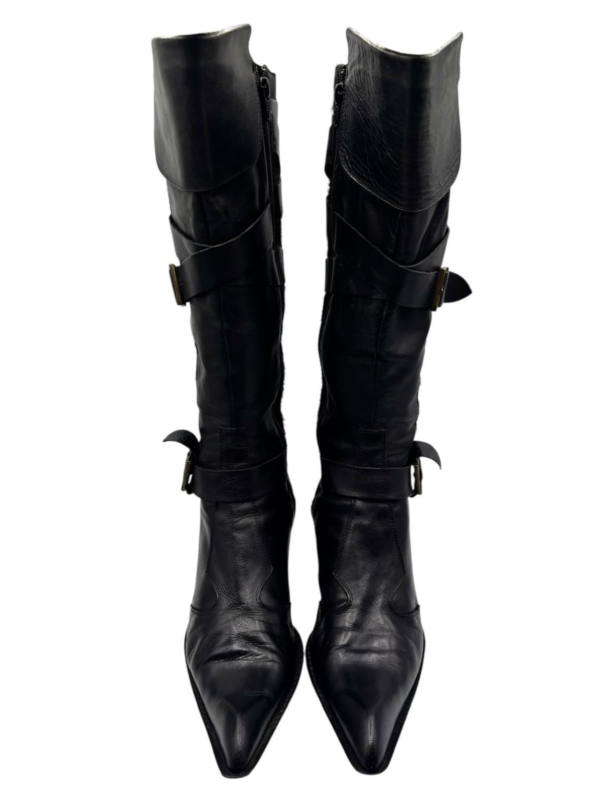 Cowboy Equipment Vintage El Dantes knee high pointy boots Size 39 Size US 9 / IT 39 - 2 Thumbnail