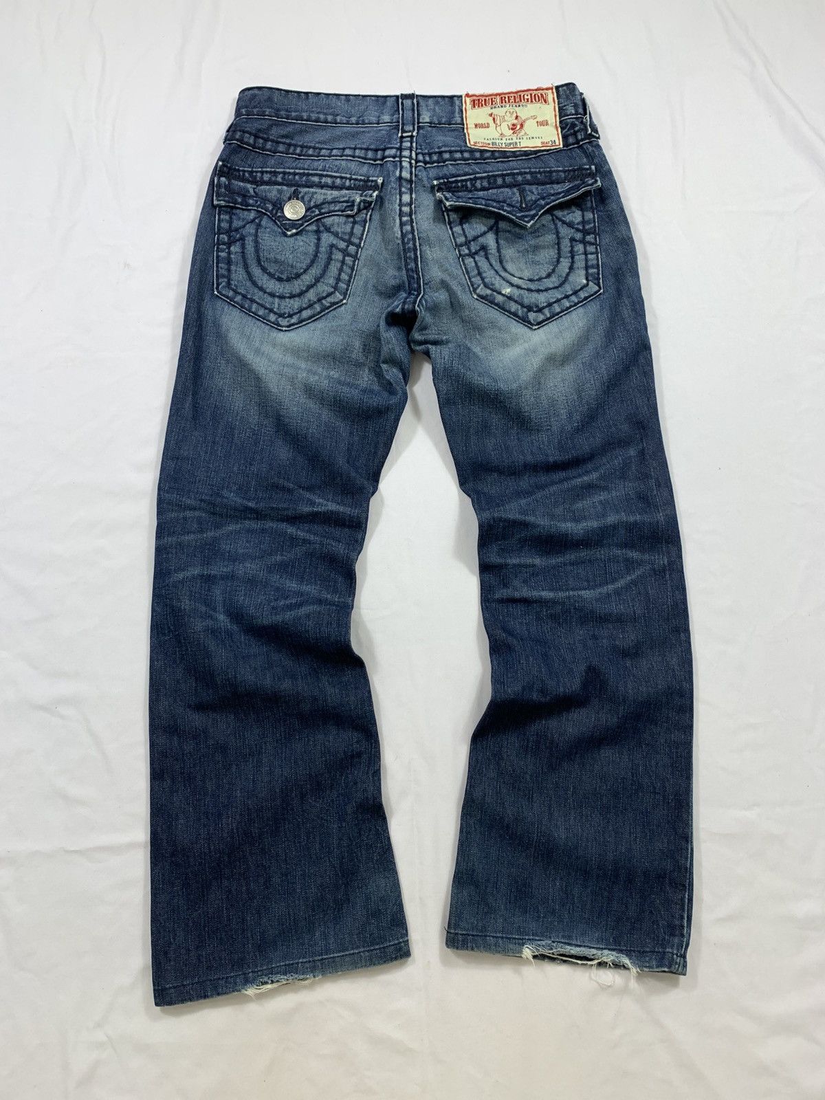 Tornado Mart Vintage True Religion Denim Flered Jeans Size US 32 / EU 48 - 1 Thumbnail