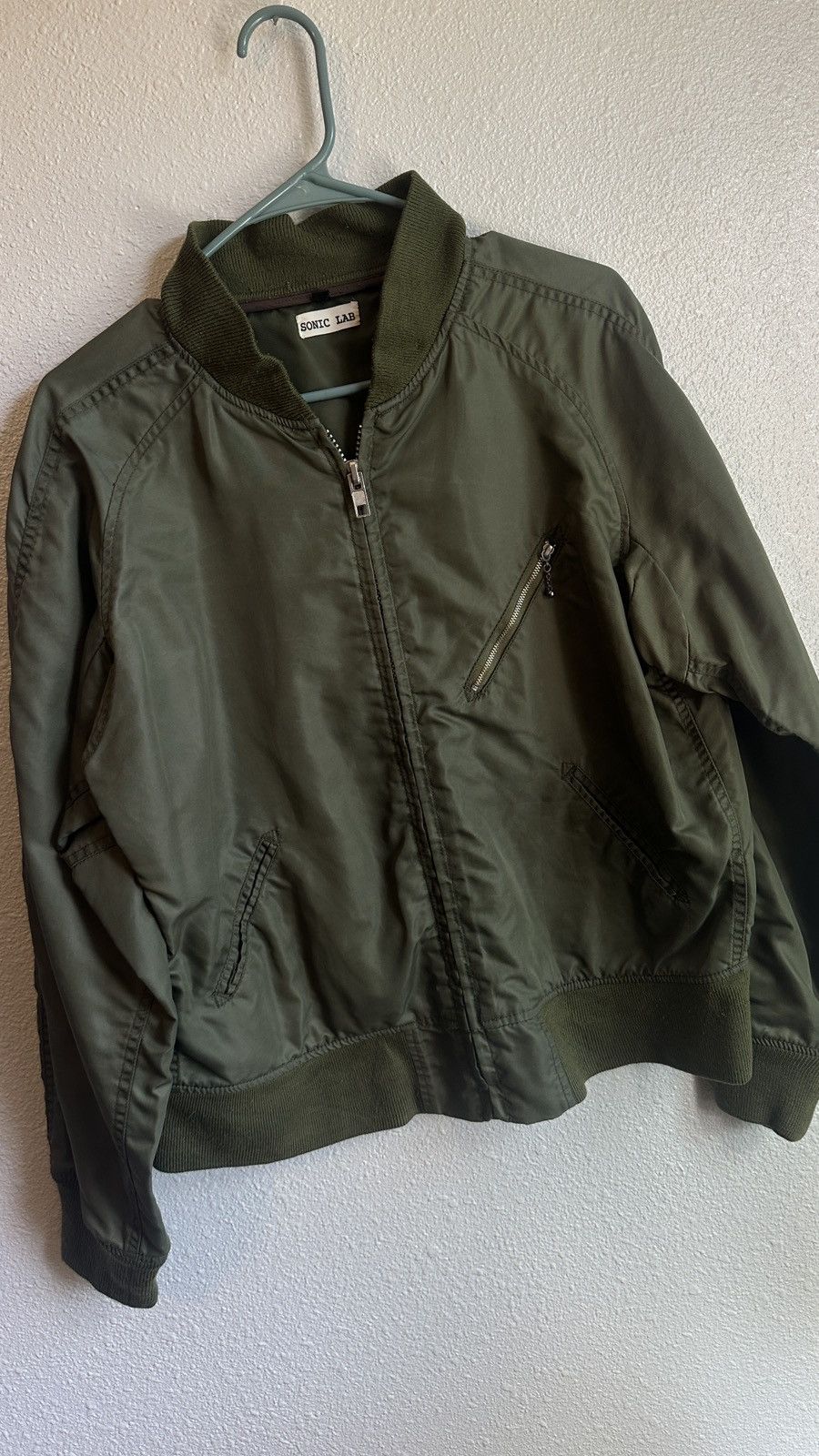 image of Needles x Sonic Lab Ma-1 Jacket in Green, Men's (Size Small)