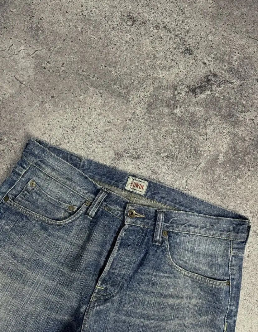 Edwin × Japanese Brand Edwin Vintage Pants Jeans Japanese W34 Light Wash Faded Size US 34 / EU 50 - 8 Thumbnail