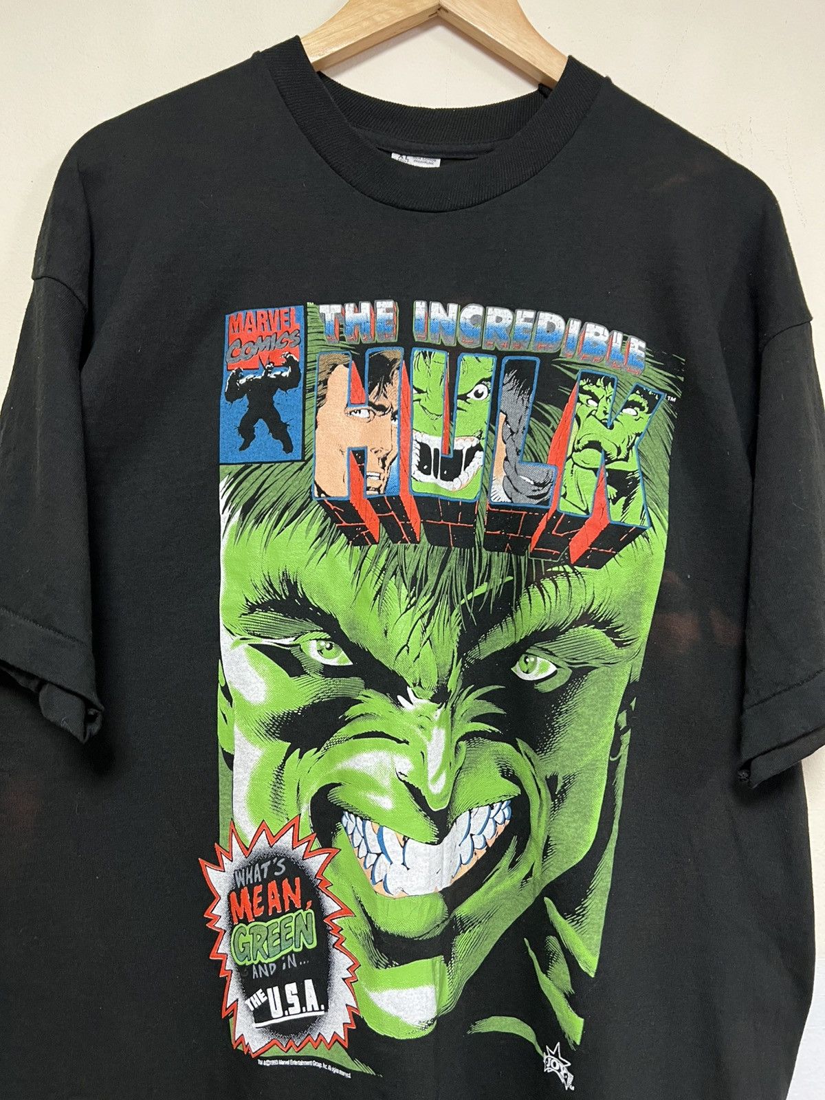 Vintage Vintage Hulk Marvel Comics 1993 Vtg T-Shirt Size US XL / EU 56 / 4 - 3 Thumbnail