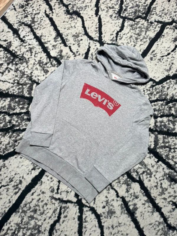 Levi's Levis hoodie gray red M Size US M / EU 48-50 / 2 - 2 Thumbnail