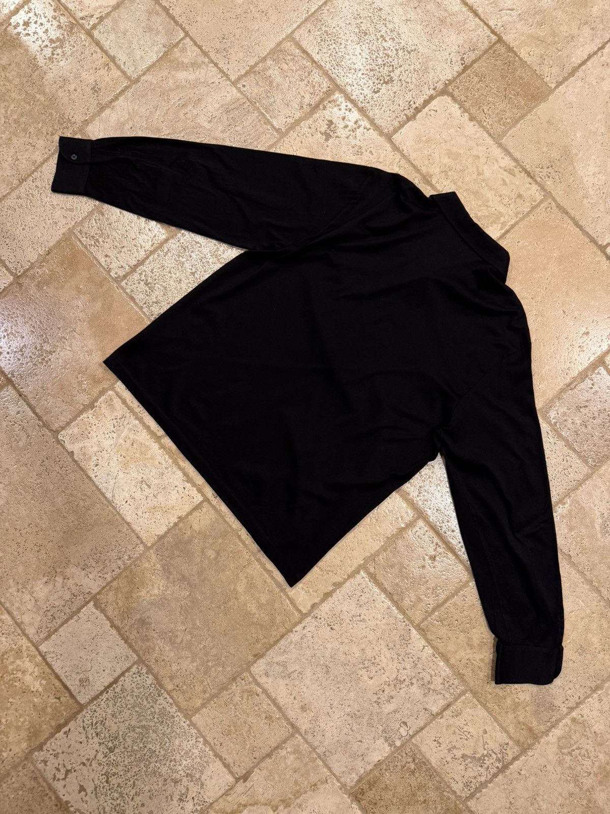 The Row The Row Black Long Sleeve Half Long Button Up Polo Shirt Size US XXL / EU 58 / 5 - 10 Thumbnail