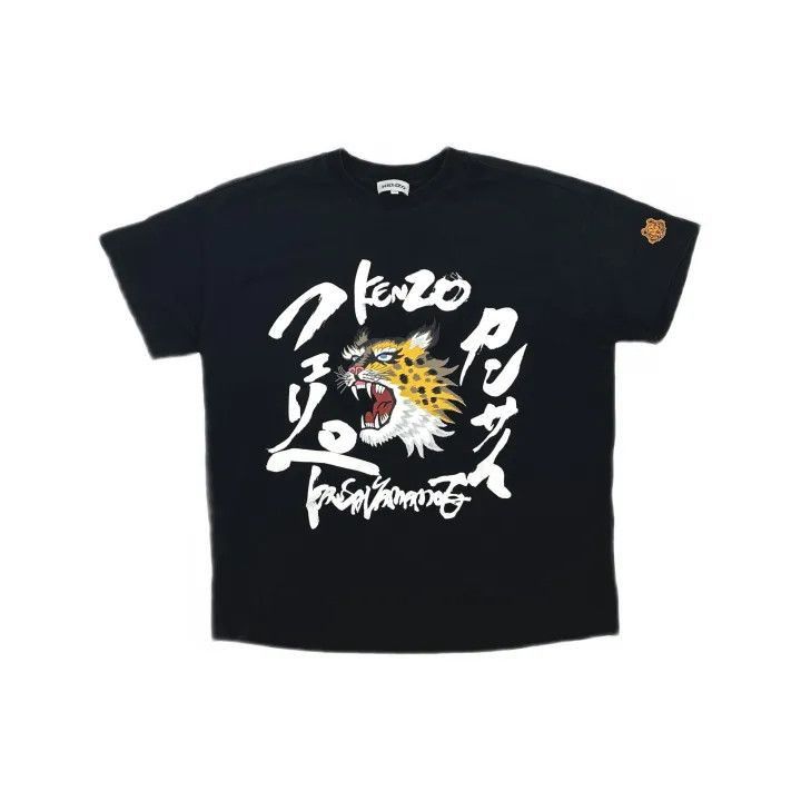 Kenzo KENZO x Kansai Yamamoto Black Graphic T-Shirt -2507 Size US XS / EU 42 / 0 - 2 Thumbnail