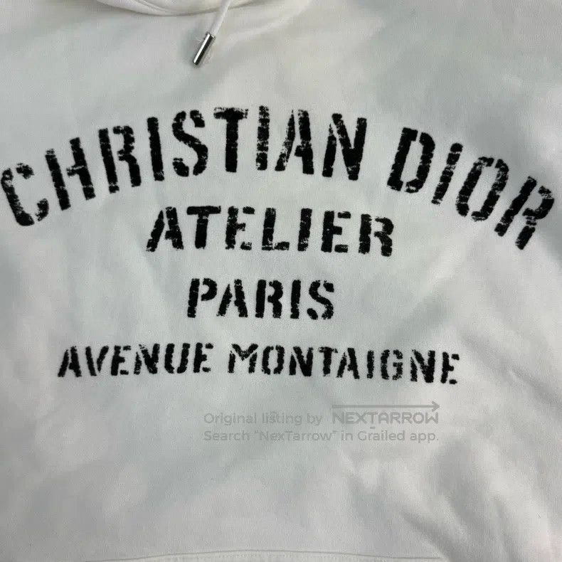 Dior Dior White classic logo hooded sweatshirt Size US M / EU 48-50 / 2 - 7 Thumbnail