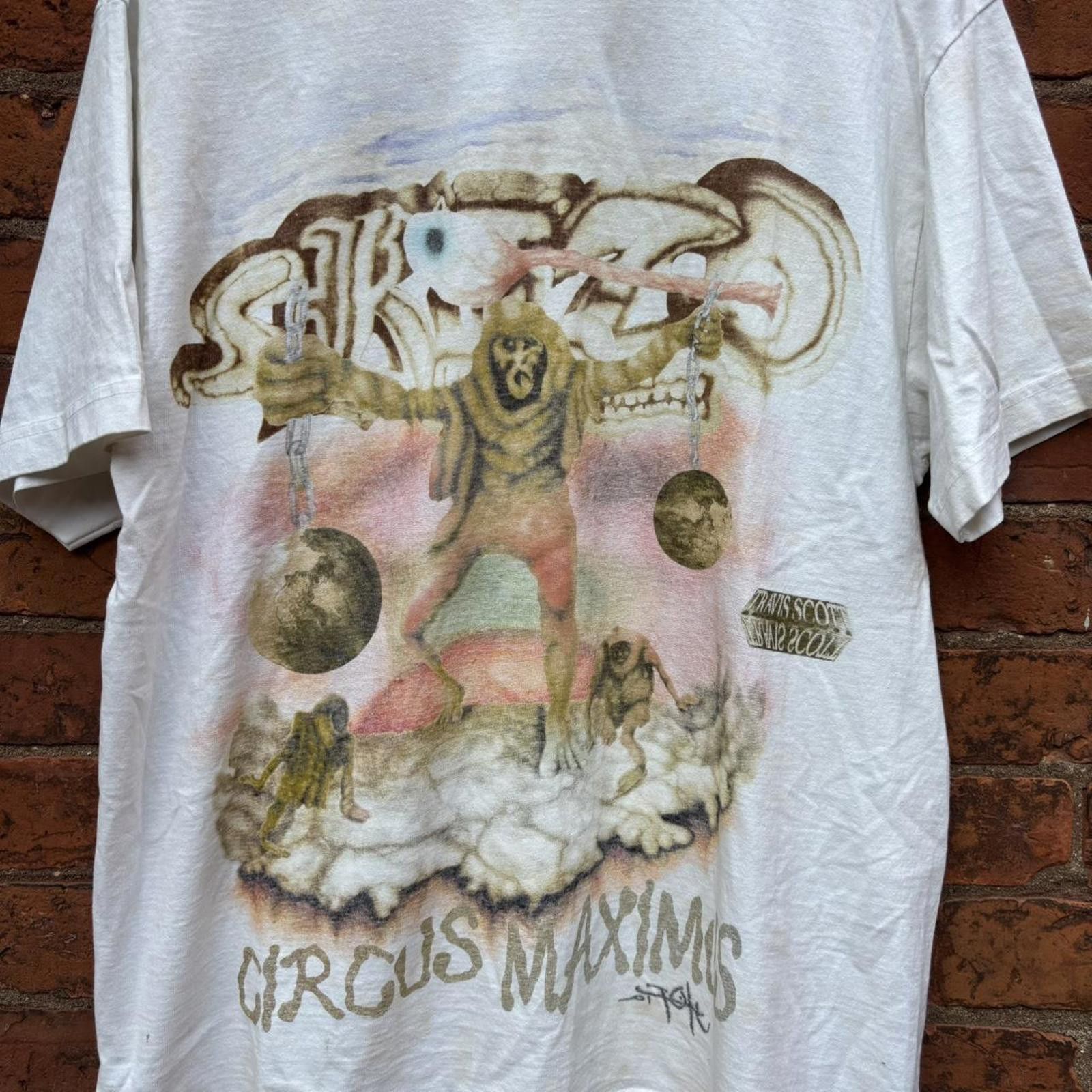 Travis Scott Travis Scott circus Maximus skitzo skeleton tour t shirt L Size US L / EU 52-54 / 3 - 2 Thumbnail