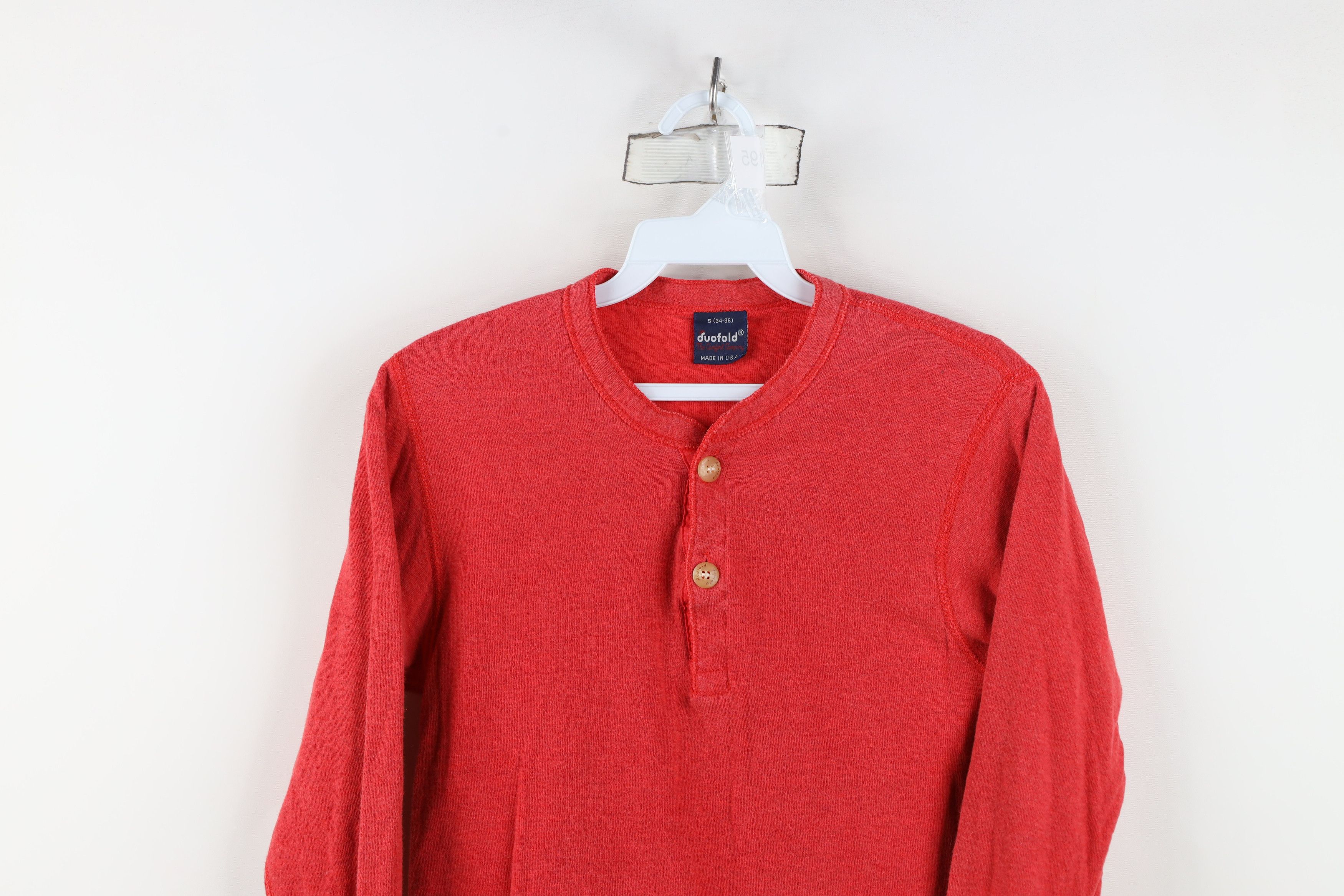 Vintage Vintage 70s Streetwear Double Wall Thermal Knit T-Shirt USA Size US S / EU 44-46 / 1 - 2 Thumbnail