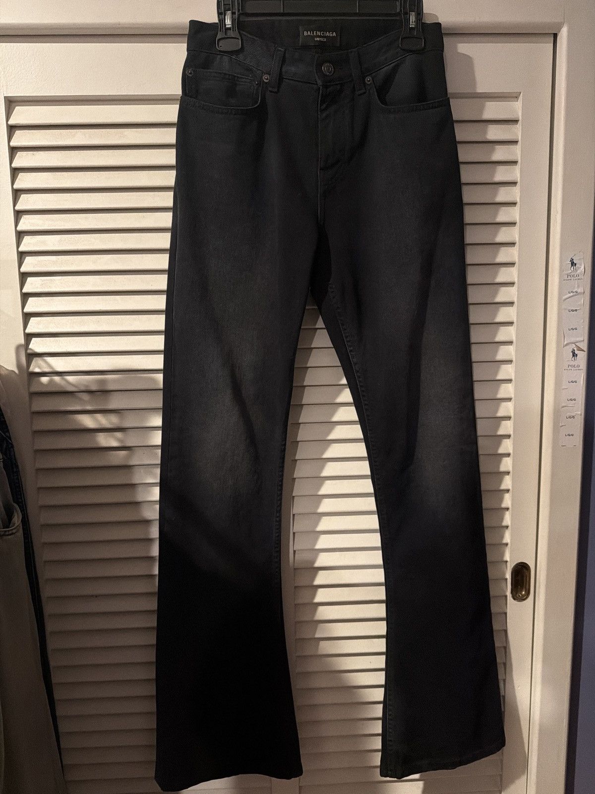Balenciaga Balenciaga black sun faded bootcut jeans size small Size US 29 - 2 Thumbnail