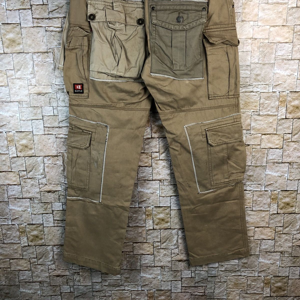 Japanese Brand DL Burtle Brown Custom Cargo Multipocket Pants #A969 Size US 30 / EU 46 - 21 Thumbnail